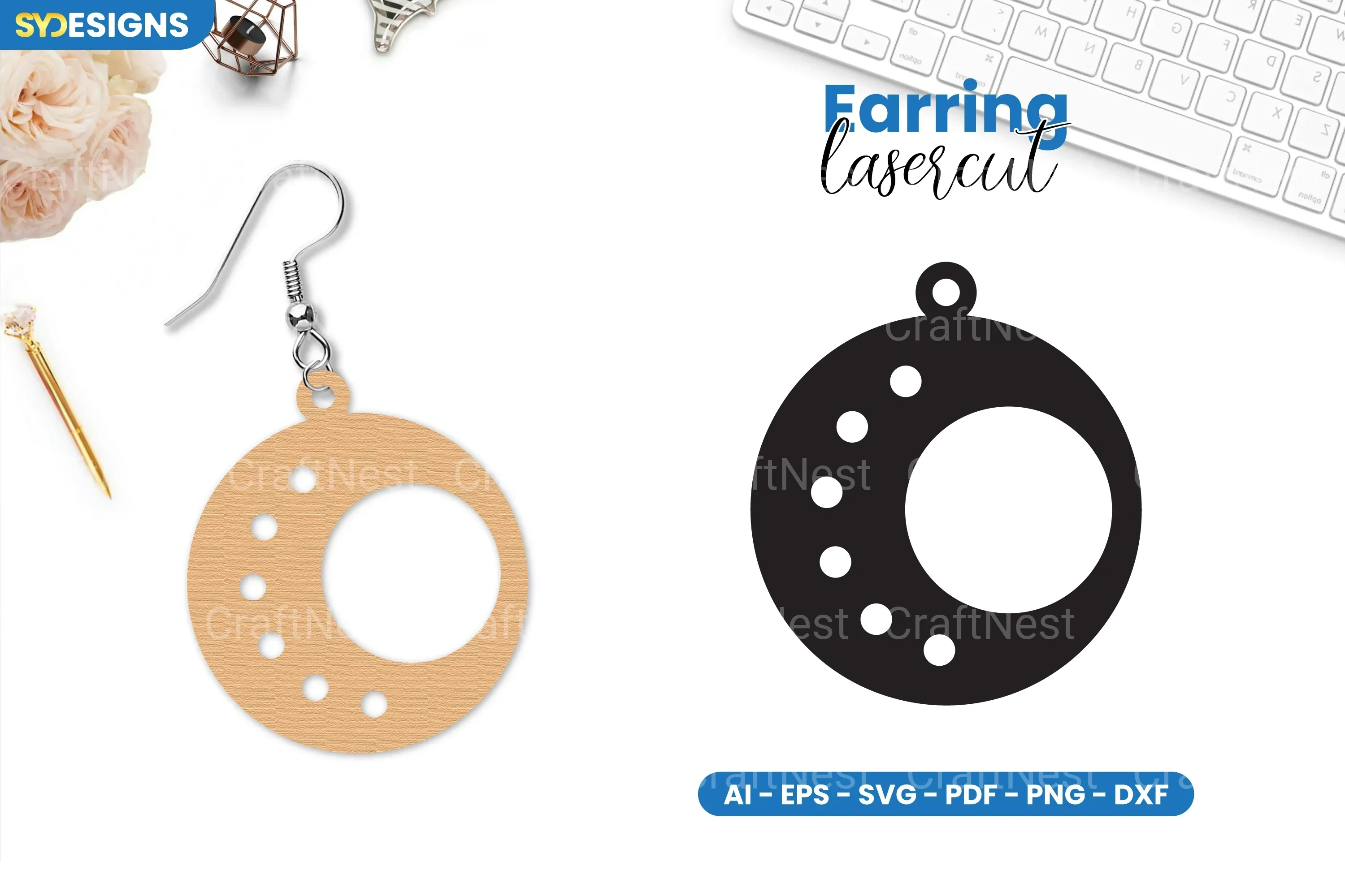 Earring Lasercut SVG Bundle