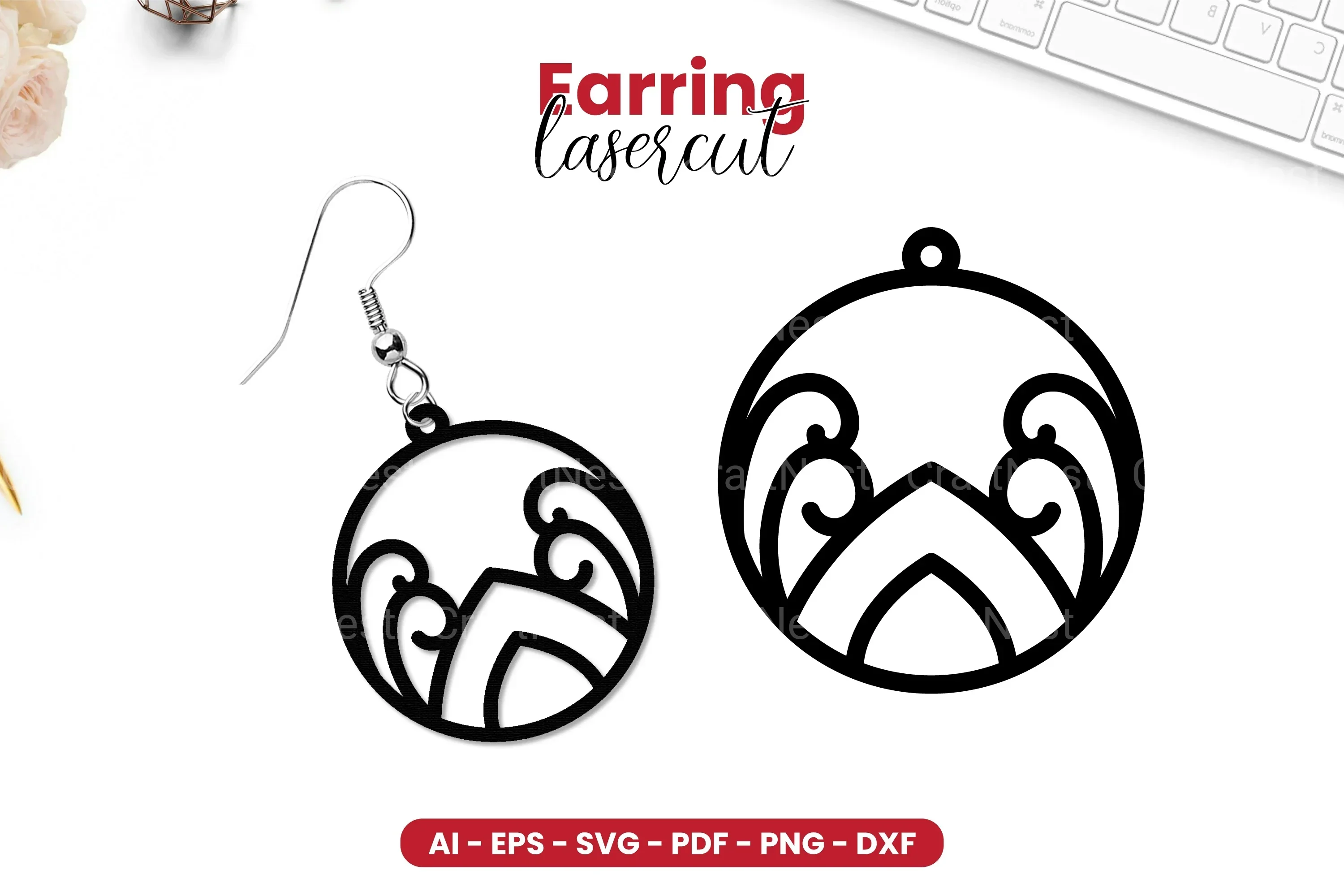 Earring Lasercut SVG Bundle