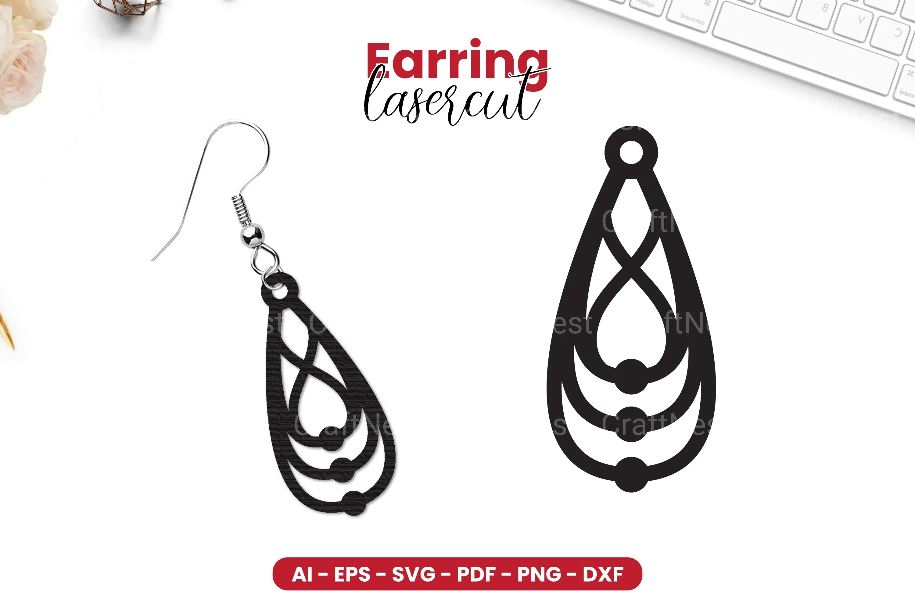 Earring Lasercut SVG Bundle