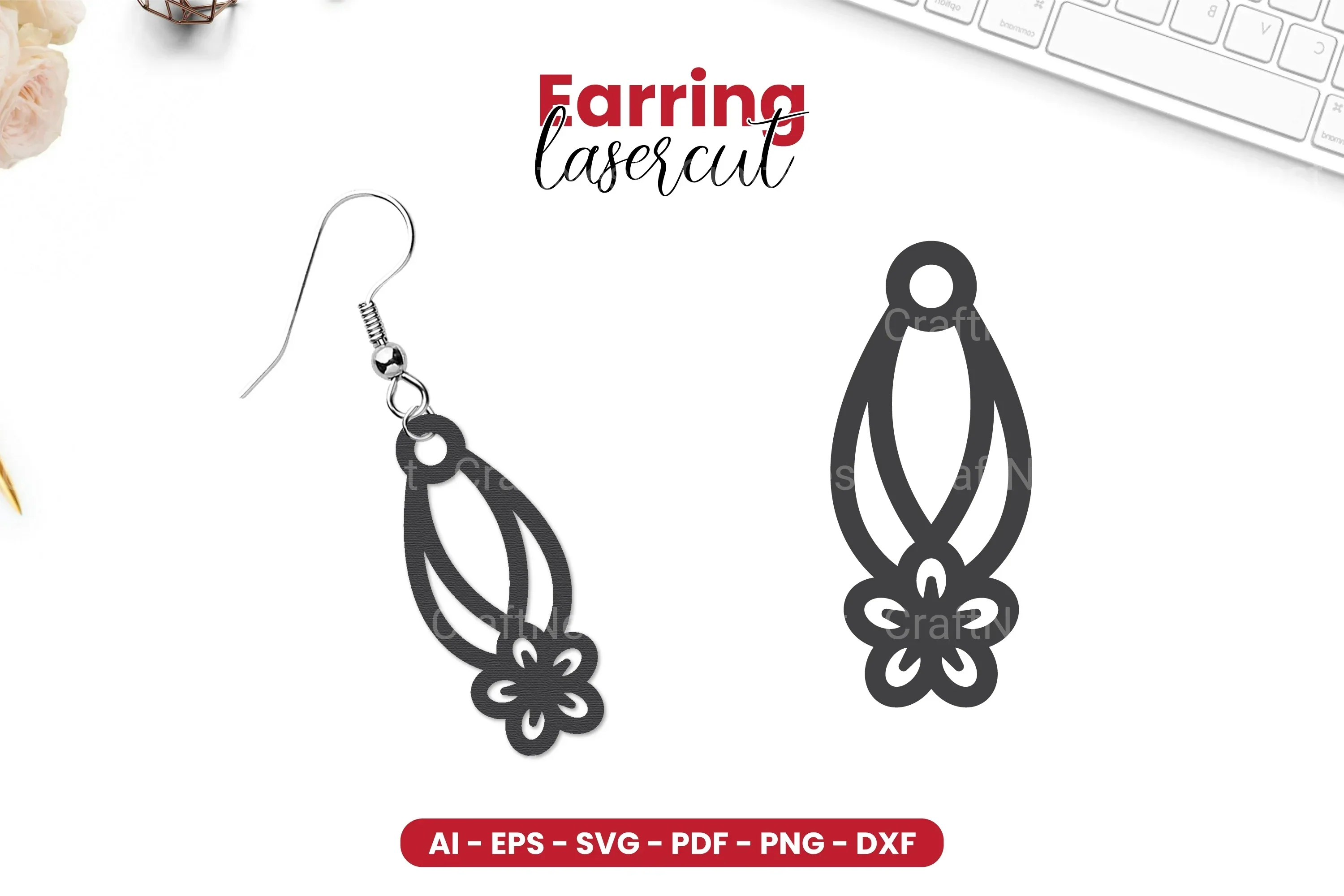 Earring Lasercut SVG Bundle