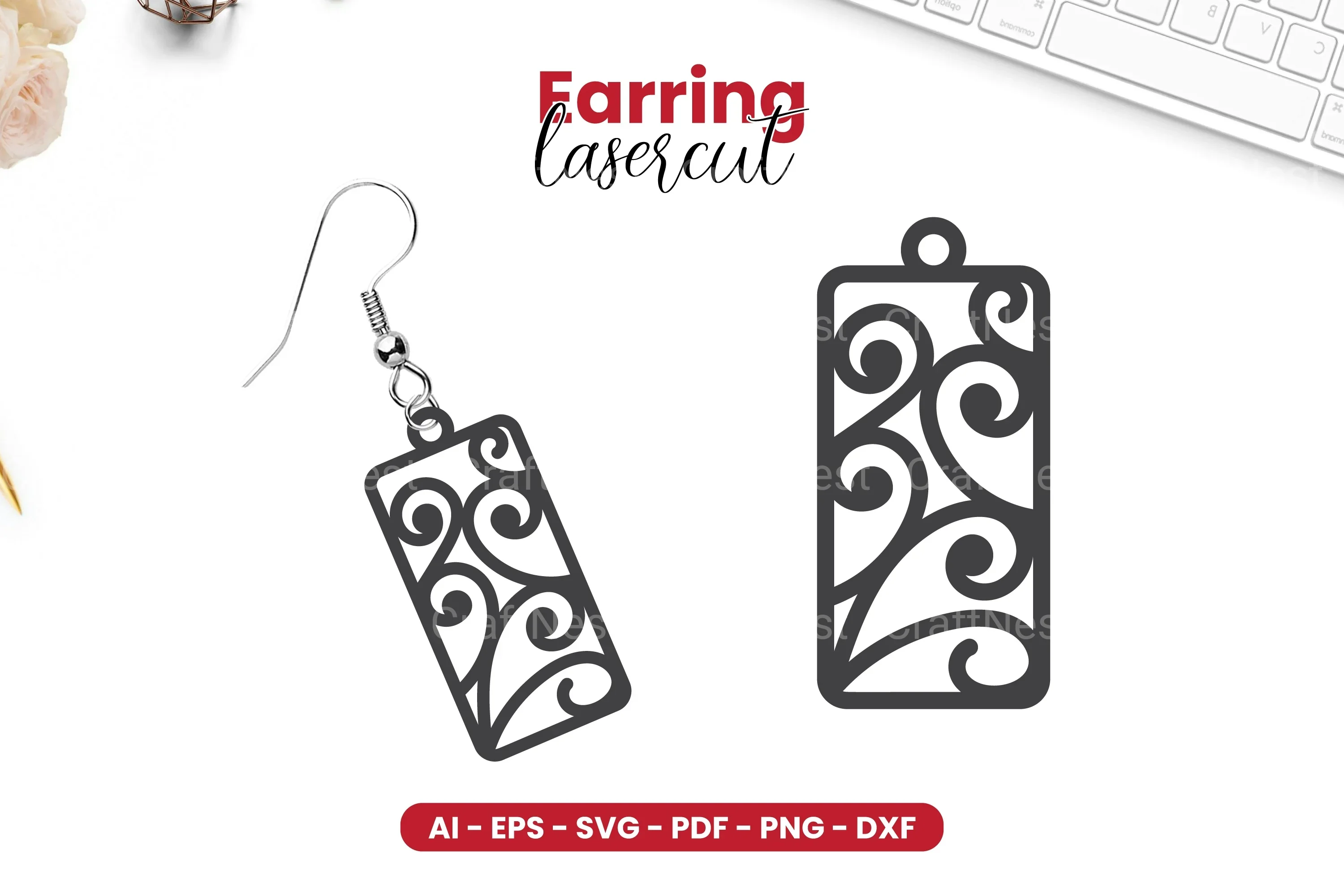 Earring Lasercut SVG Bundle