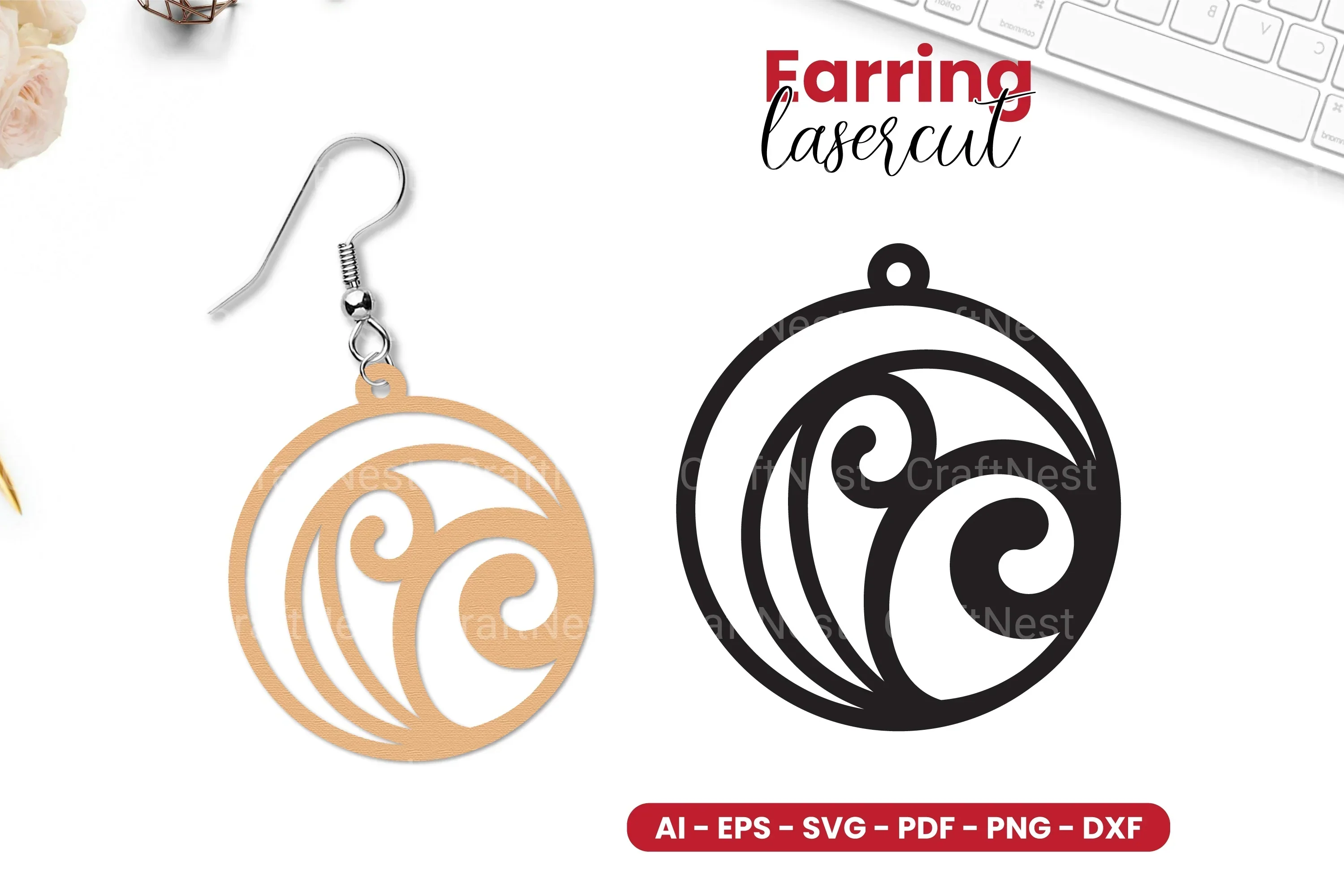Earring Lasercut SVG Bundle