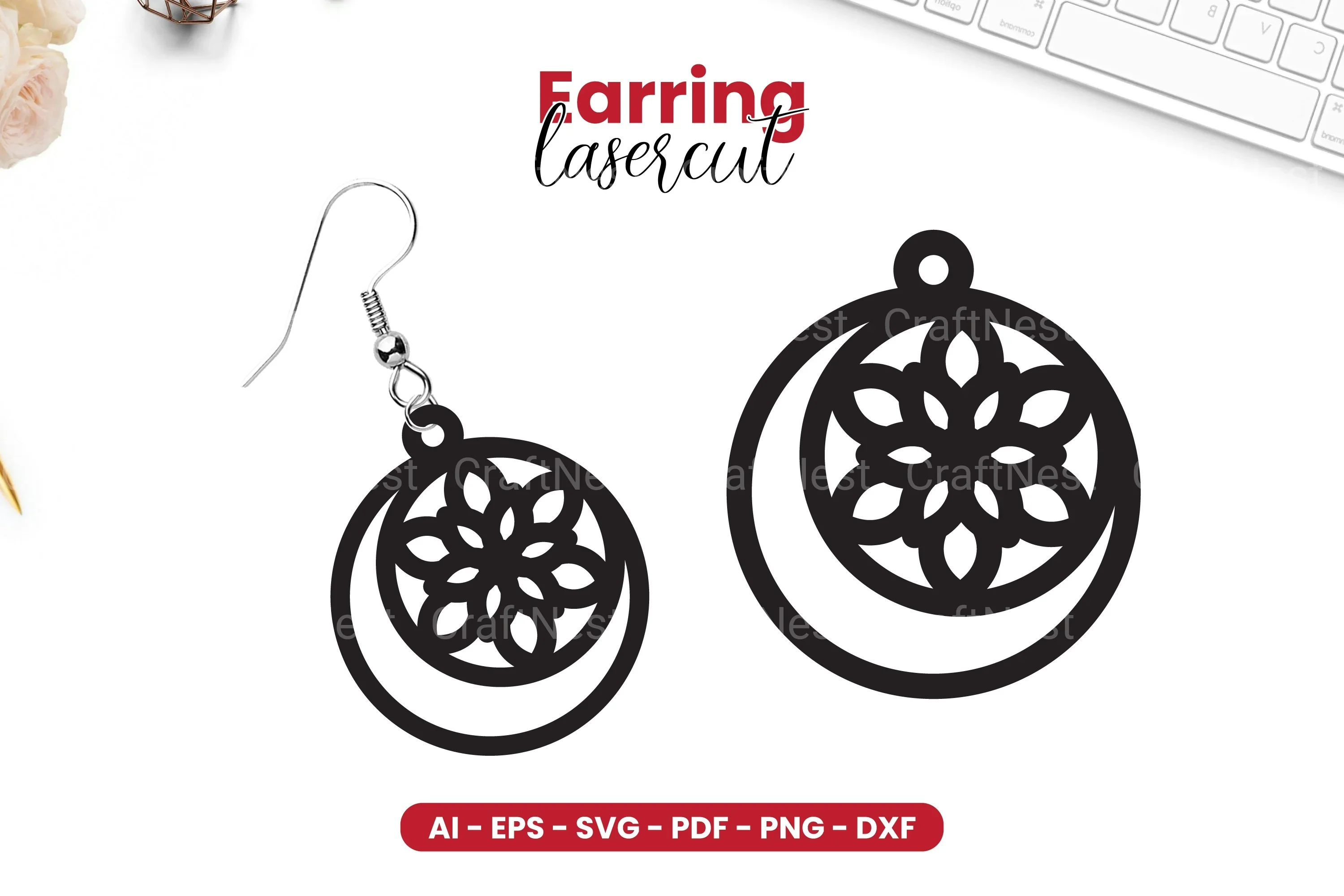 Earring Lasercut SVG Bundle