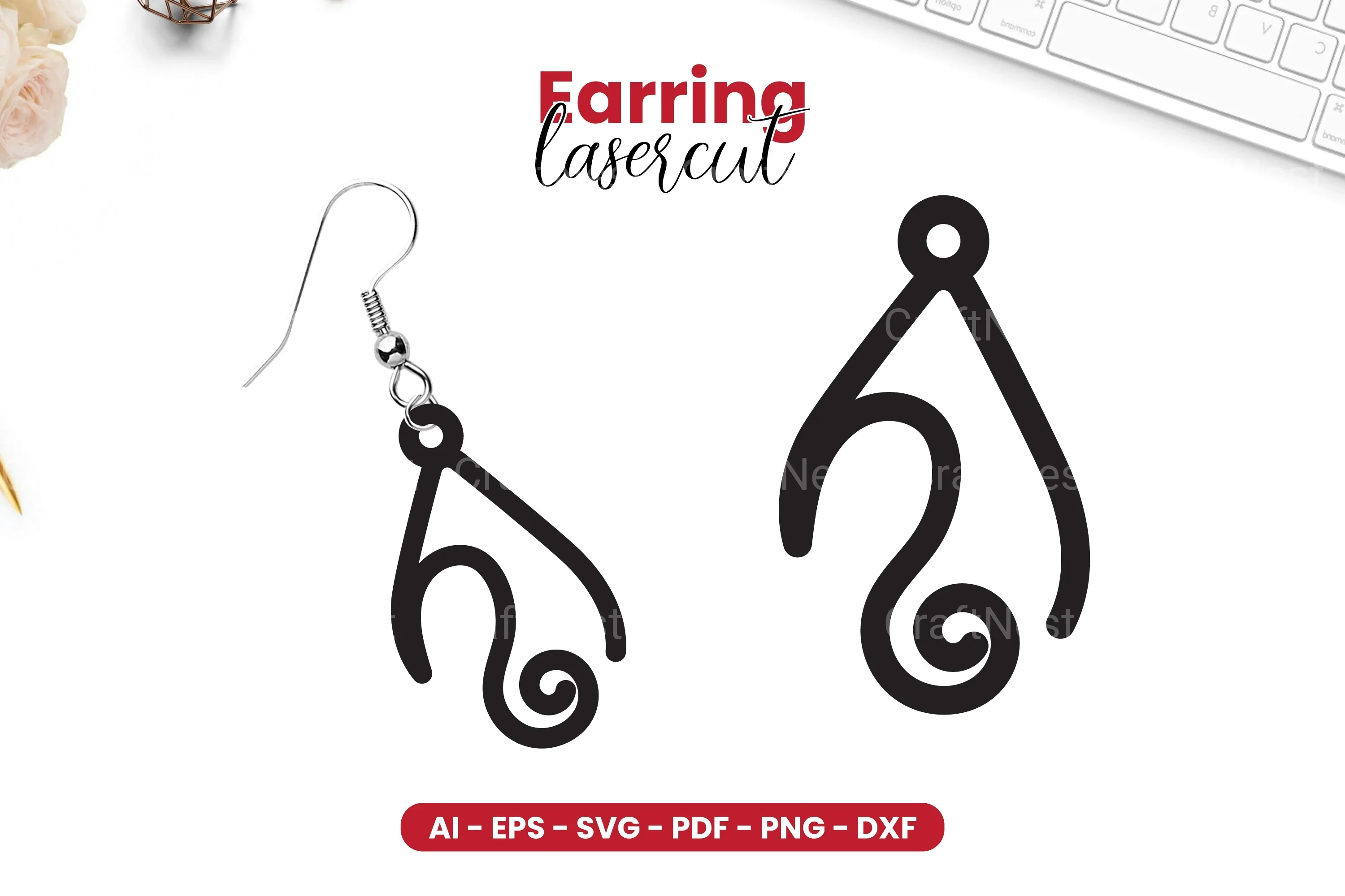 Earring Lasercut SVG Bundle