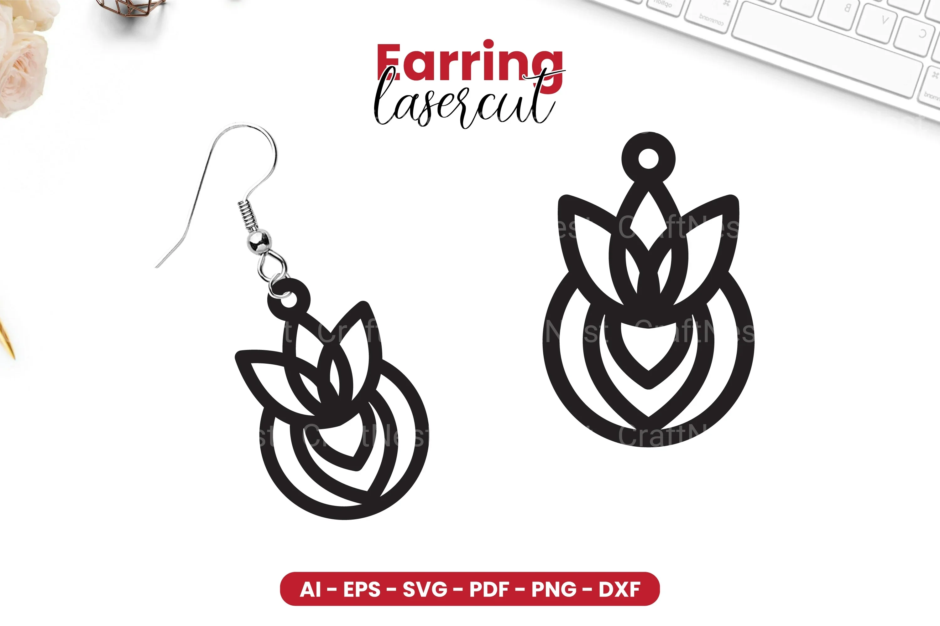 Earring Lasercut SVG Bundle