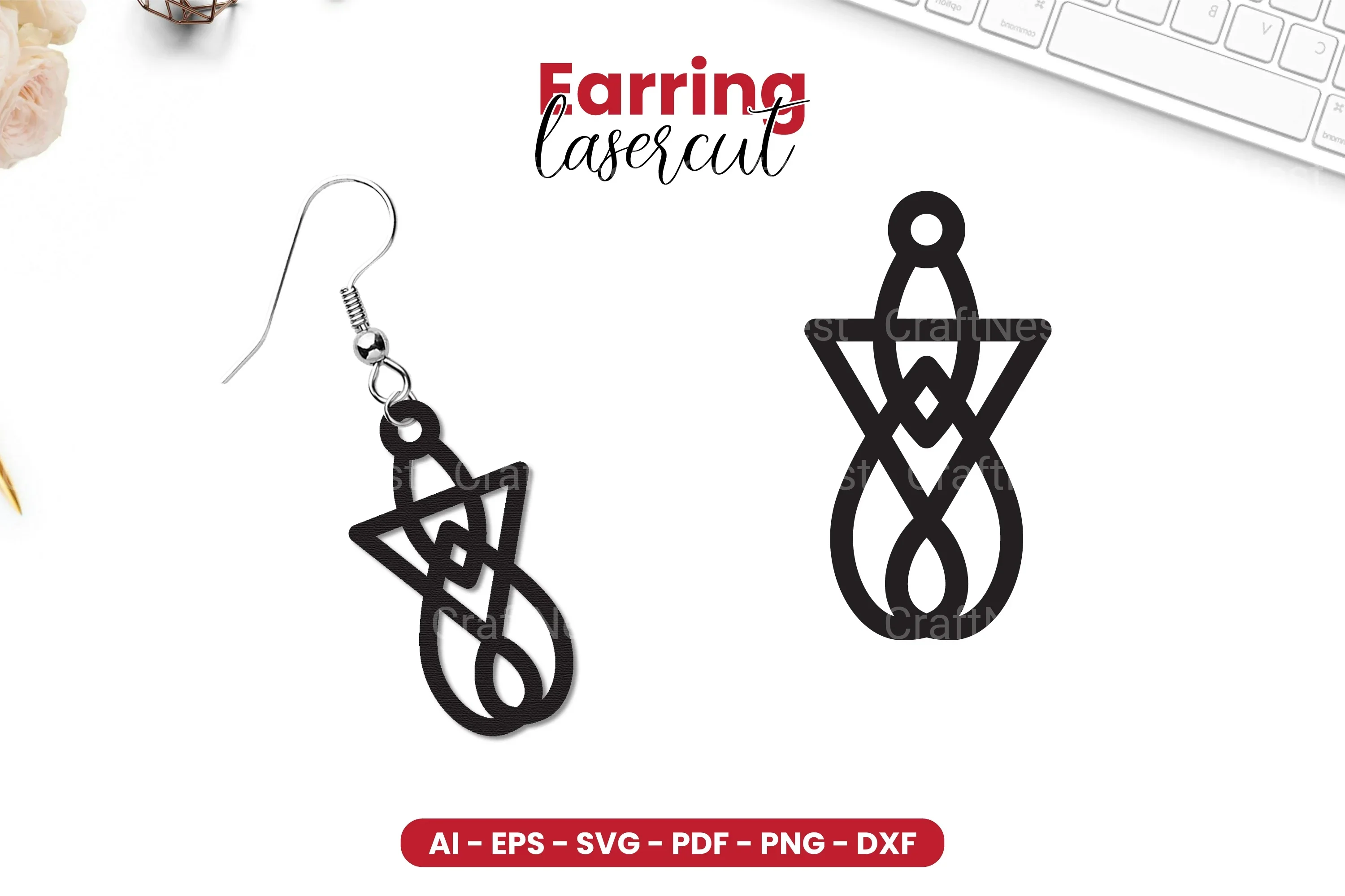 Earring Lasercut SVG Bundle