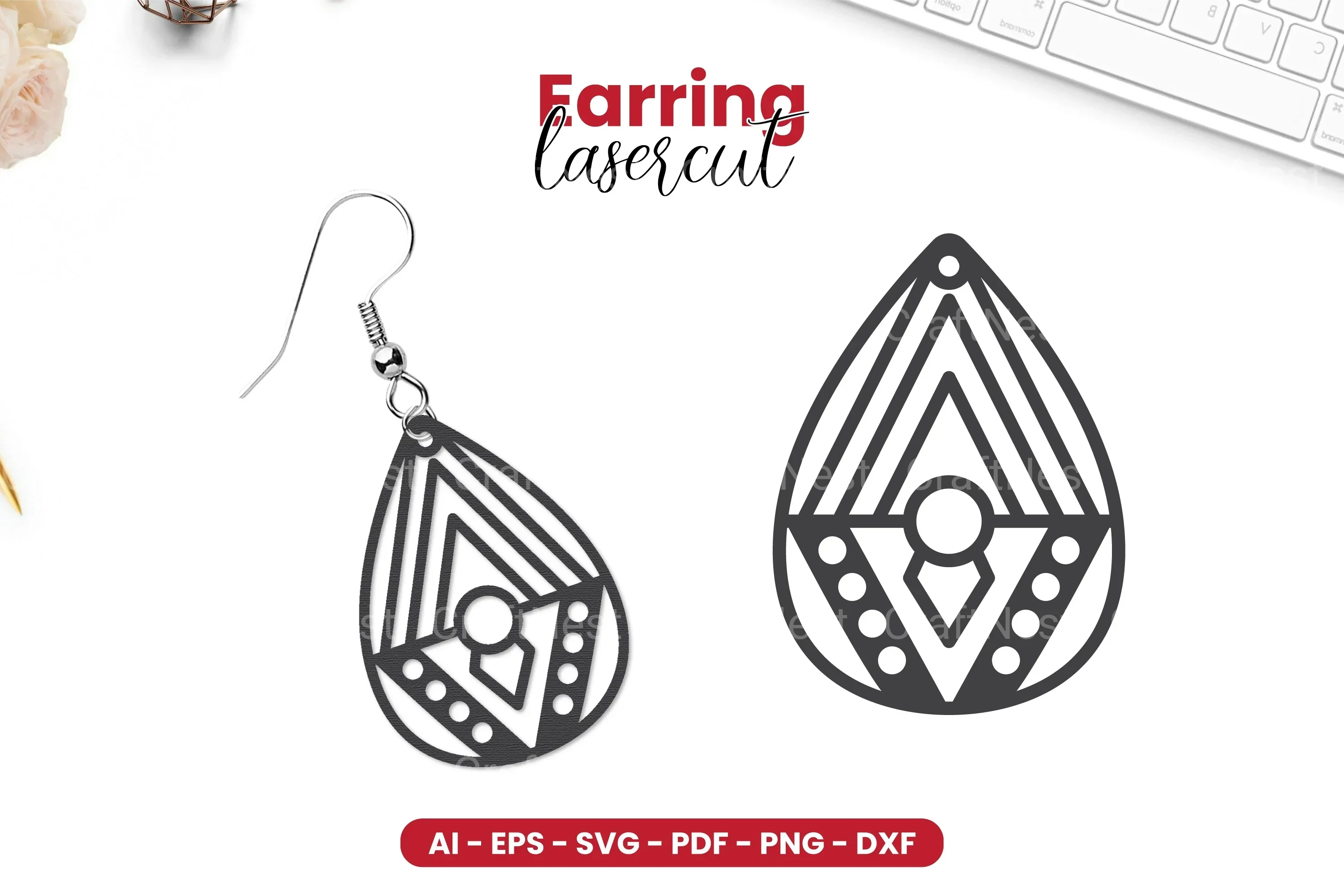 Earring Lasercut SVG Bundle