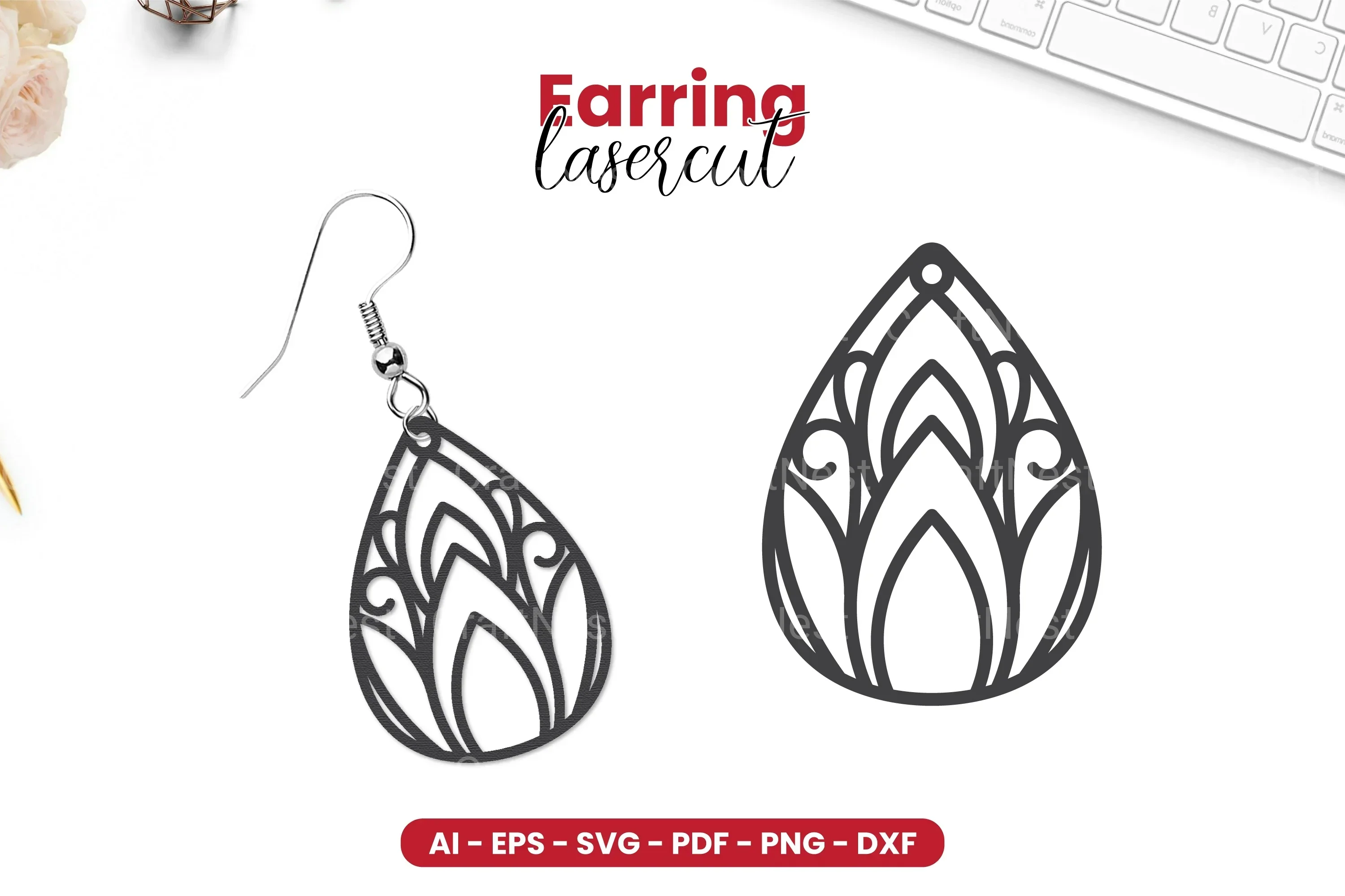 Earring Lasercut SVG Bundle