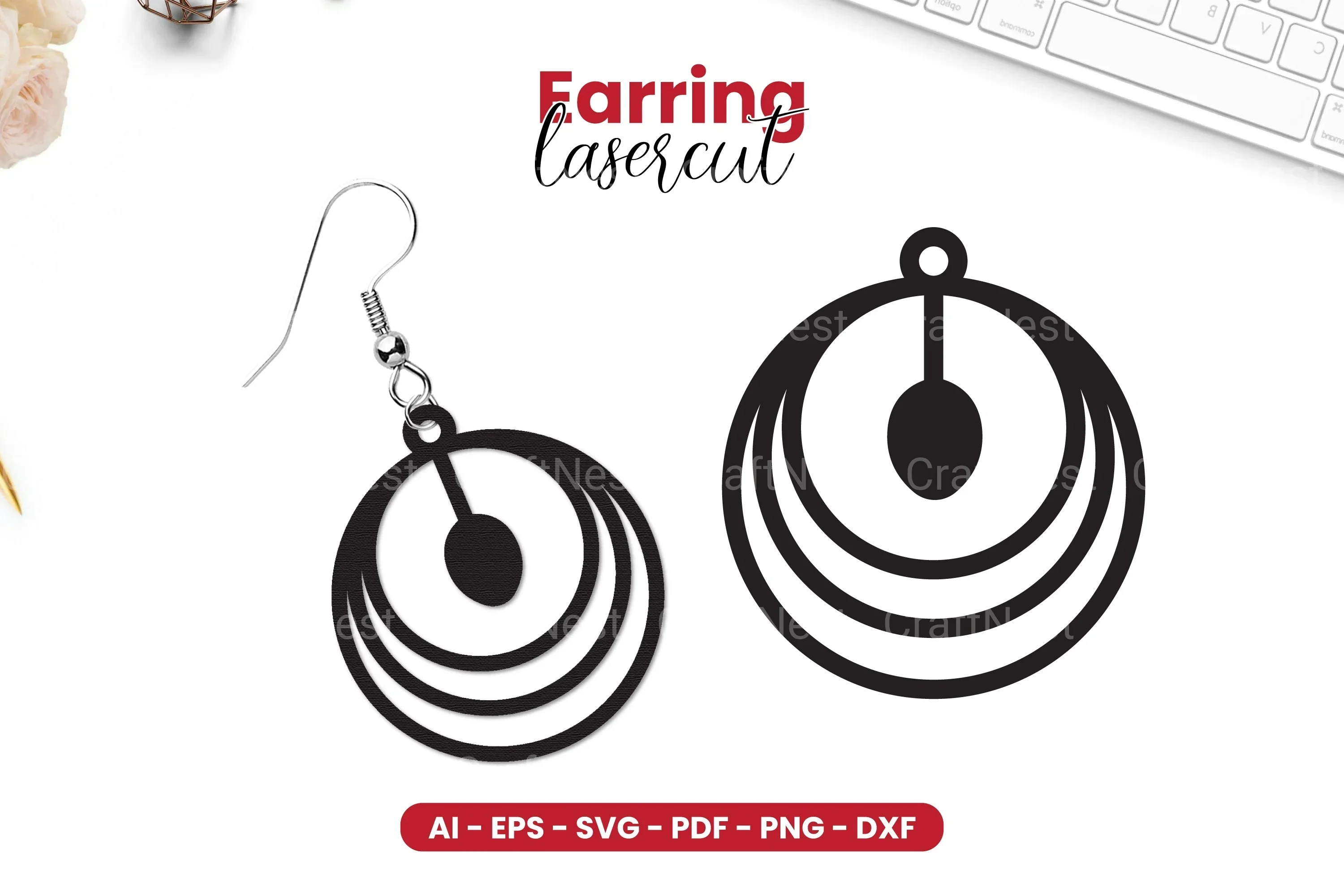 Earring Lasercut SVG Bundle