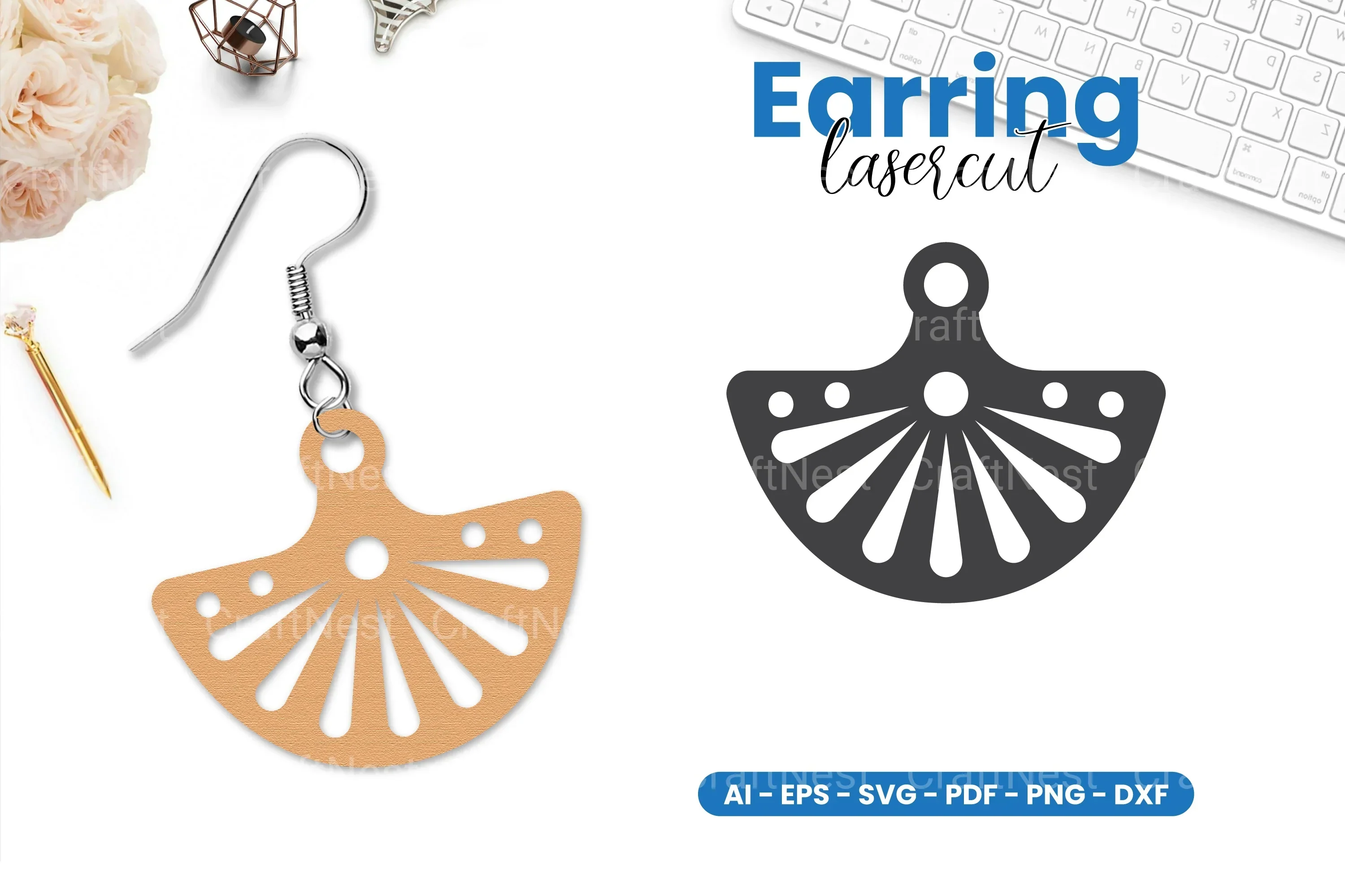 Earring Lasercut SVG Bundle
