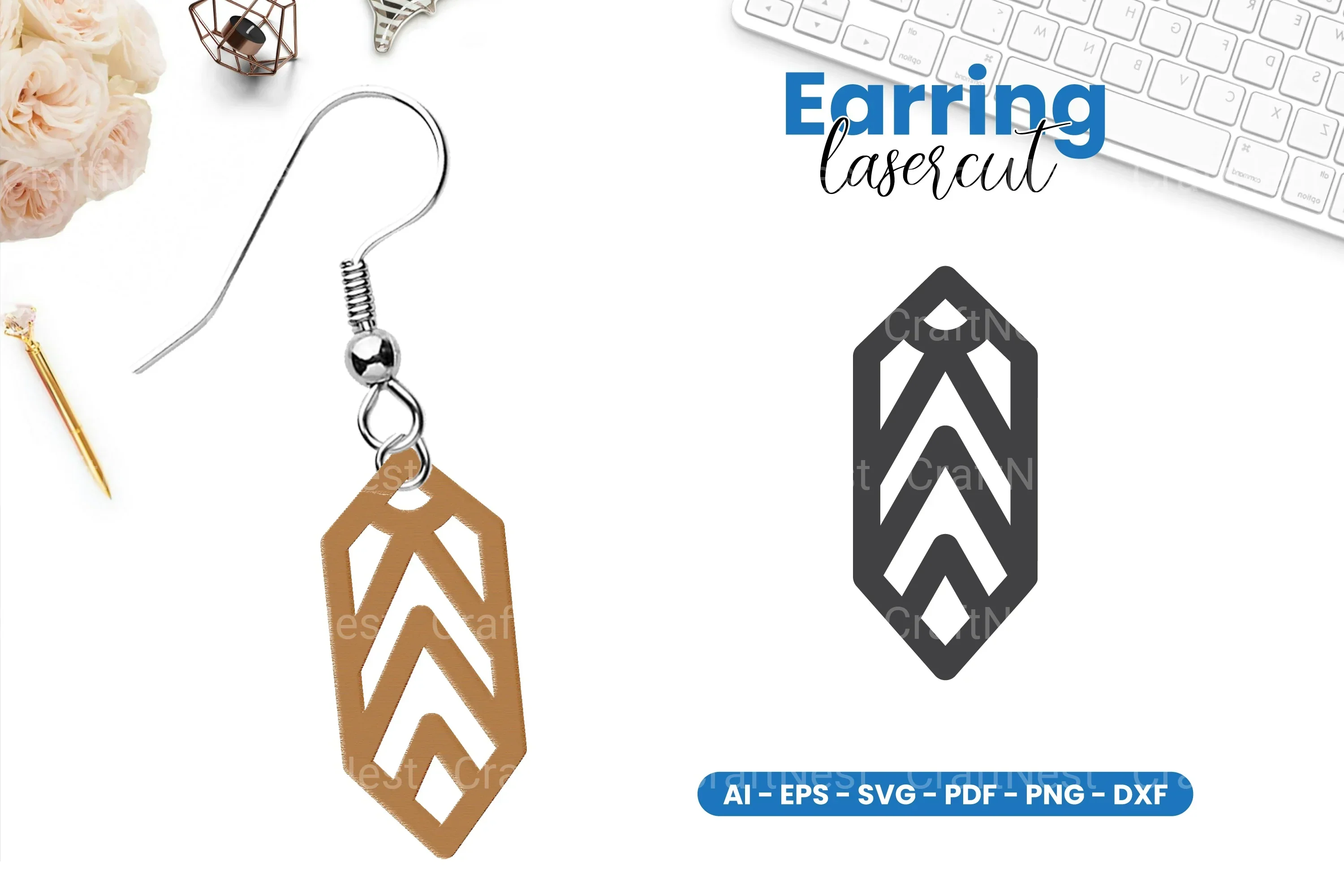 Earring Lasercut SVG Bundle
