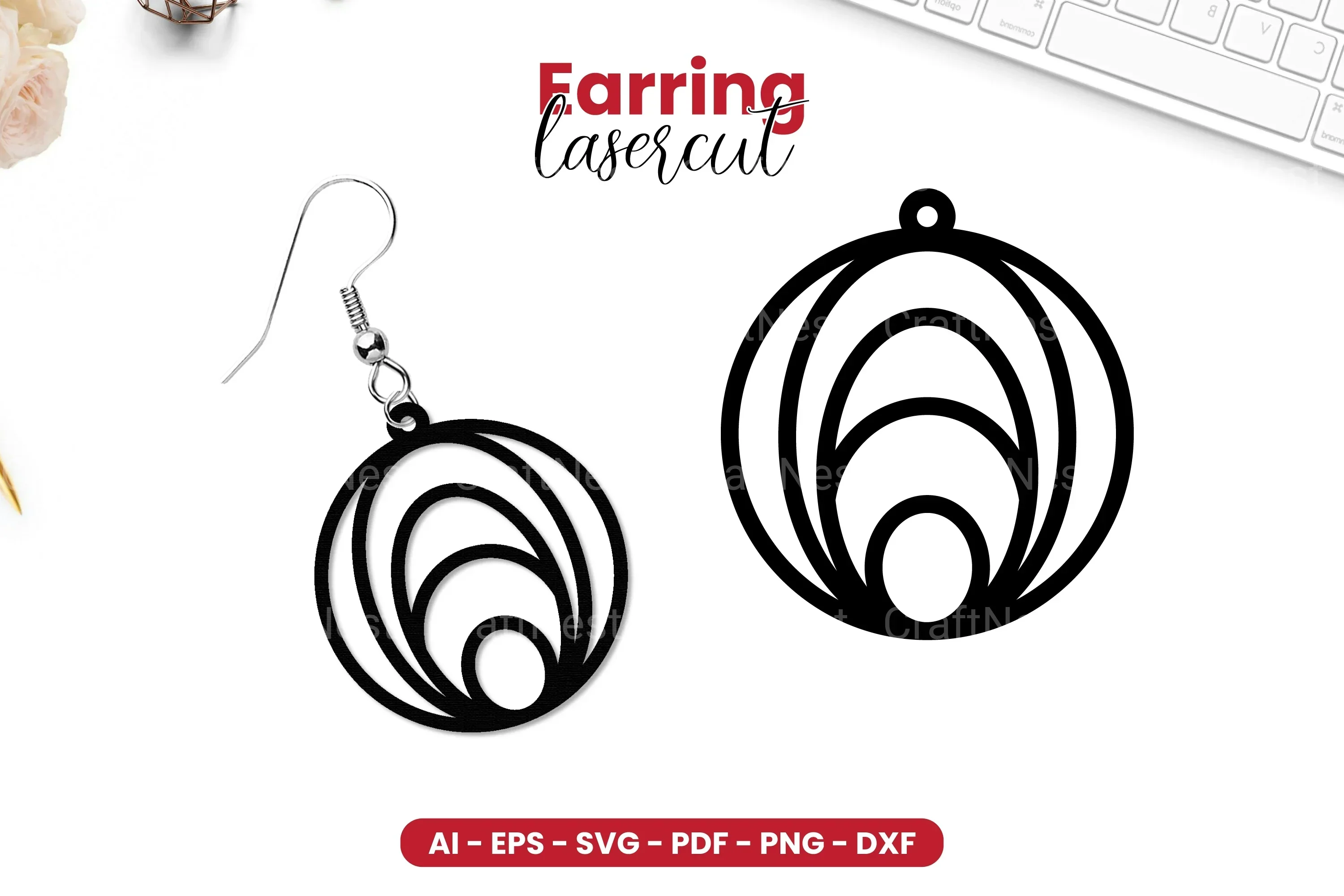 Earring Lasercut SVG Bundle