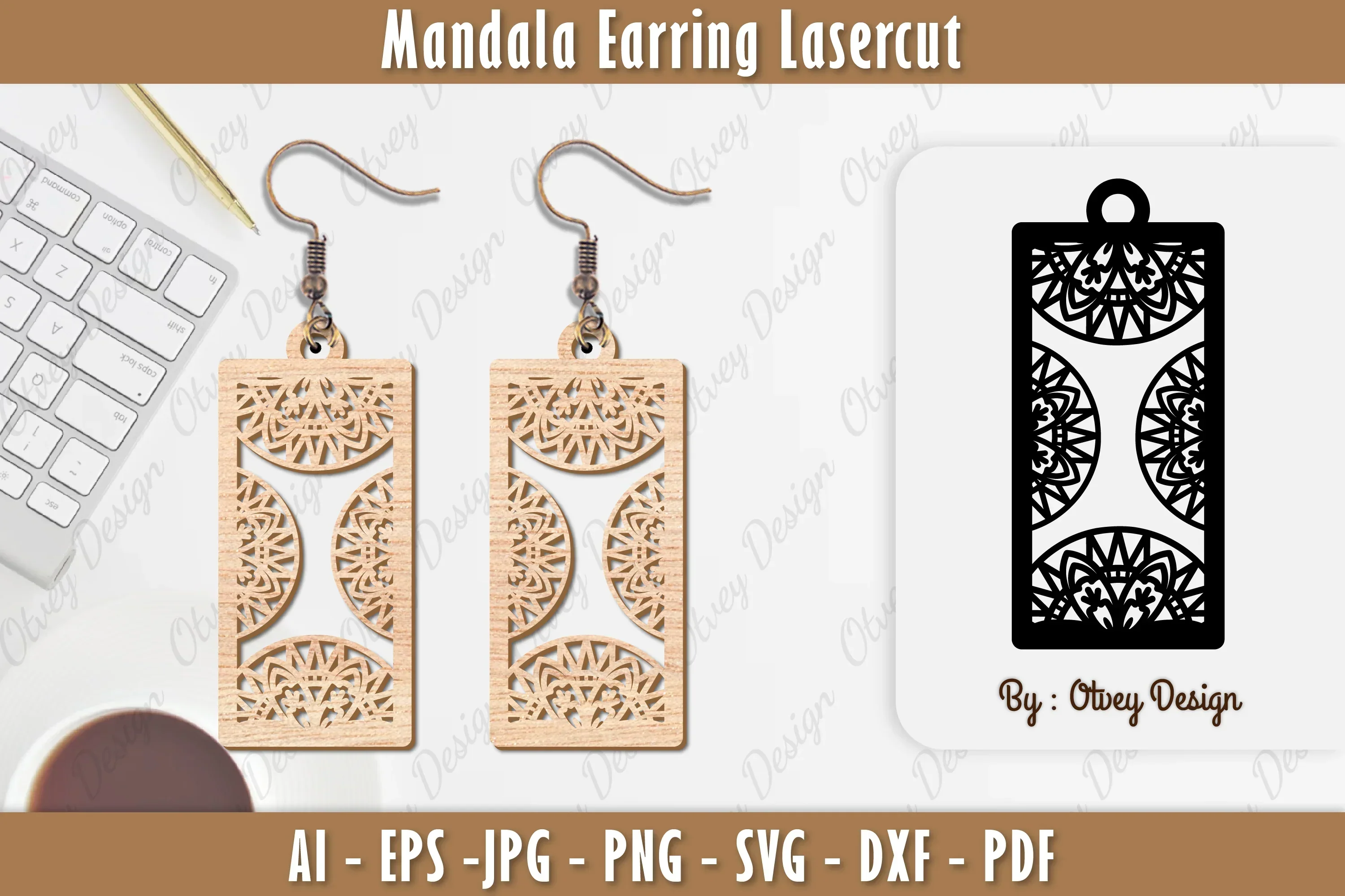 Earring Mandala SVG Bundle