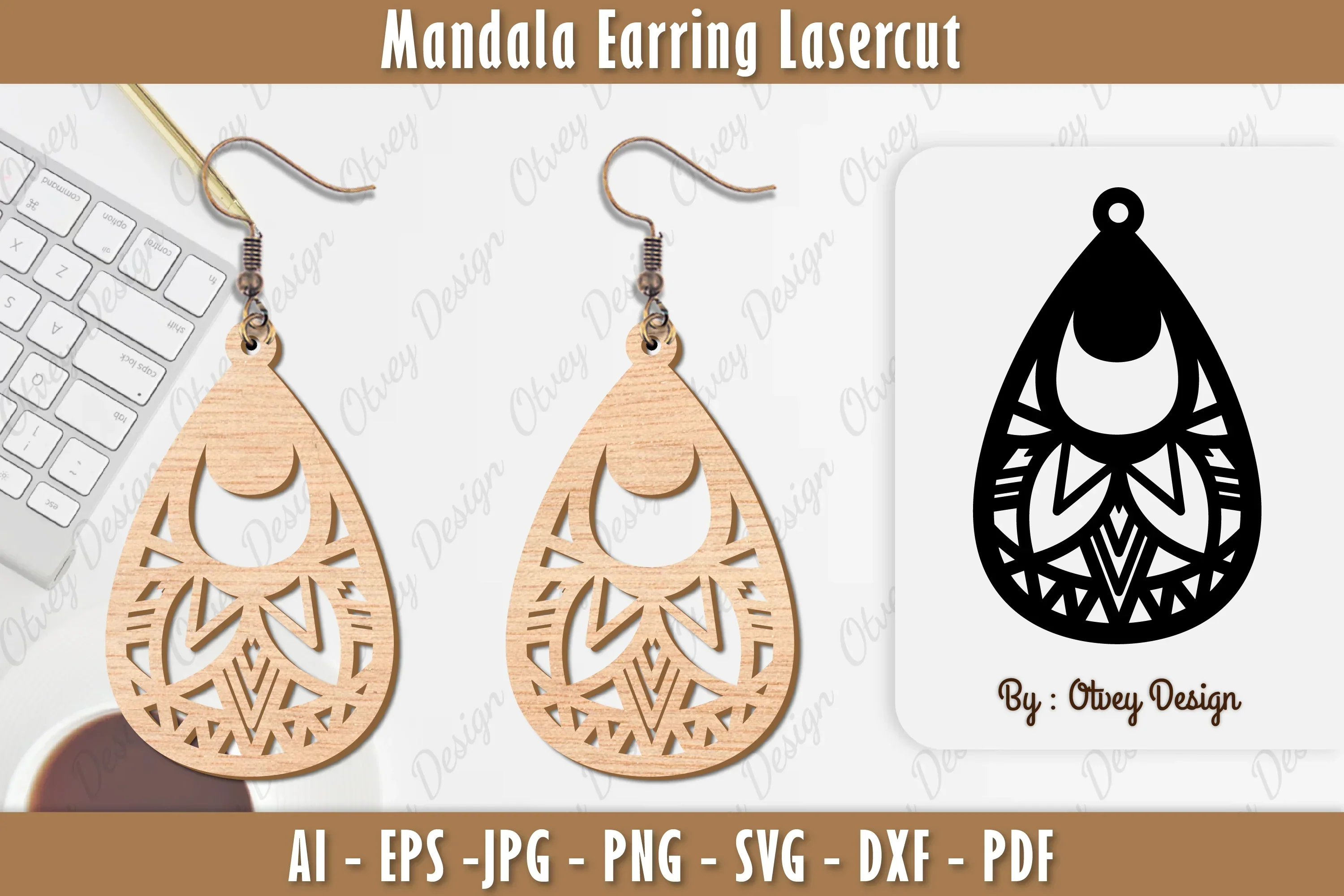 Earring Mandala SVG Bundle