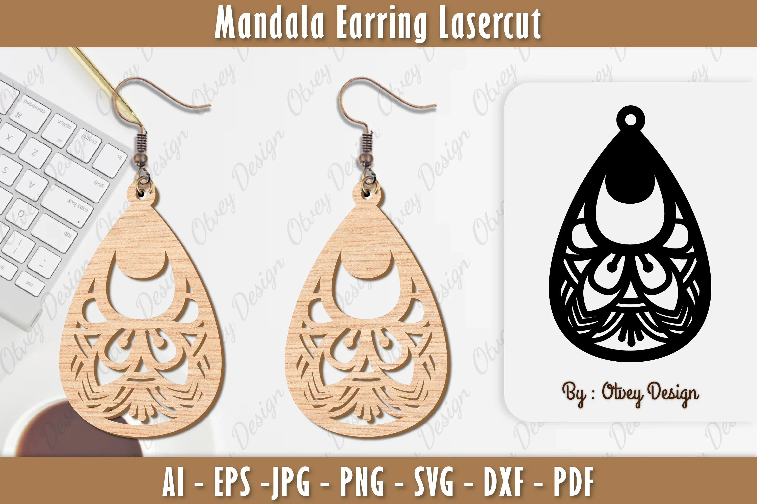 Earring Mandala SVG Bundle