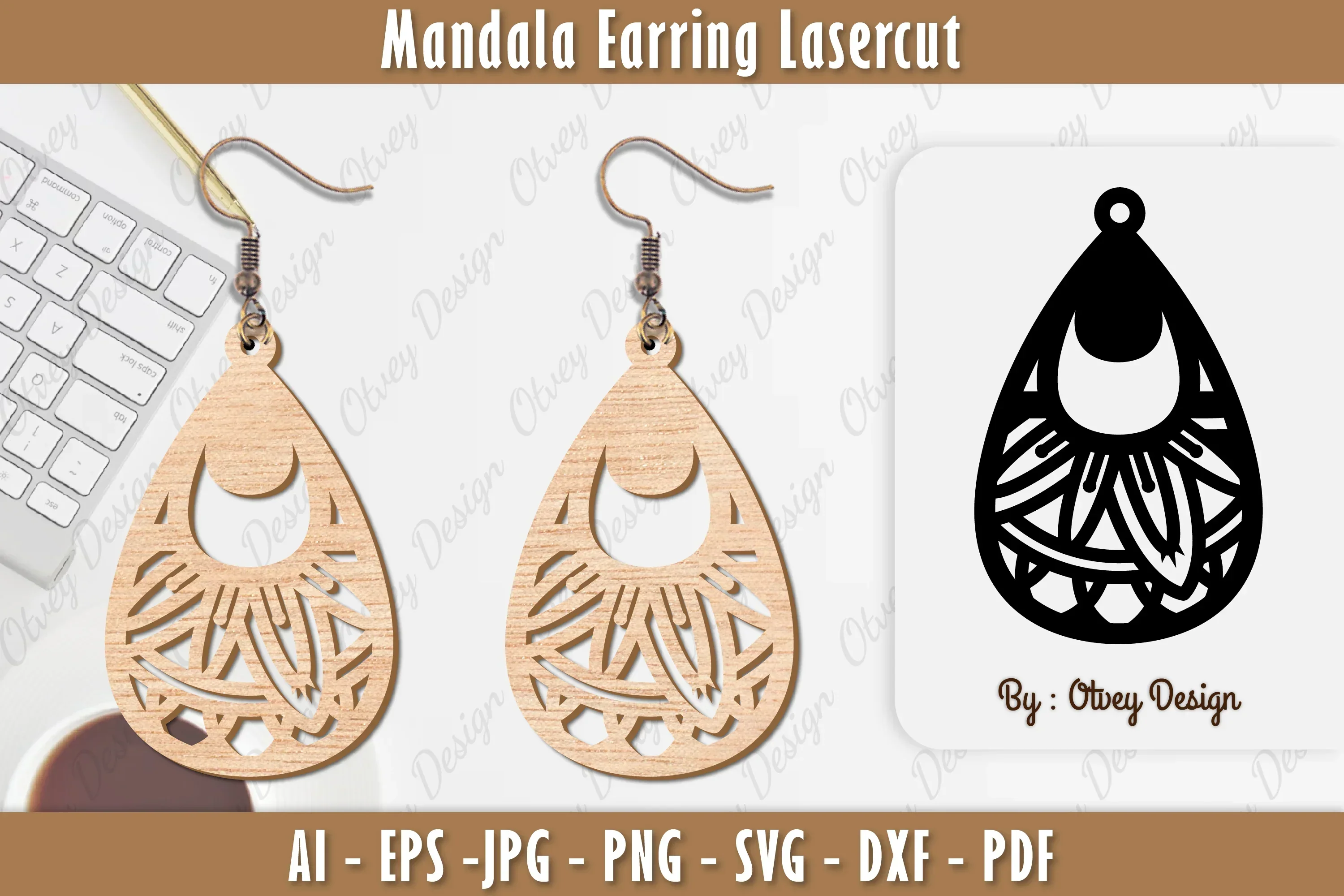 Earring Mandala SVG Bundle