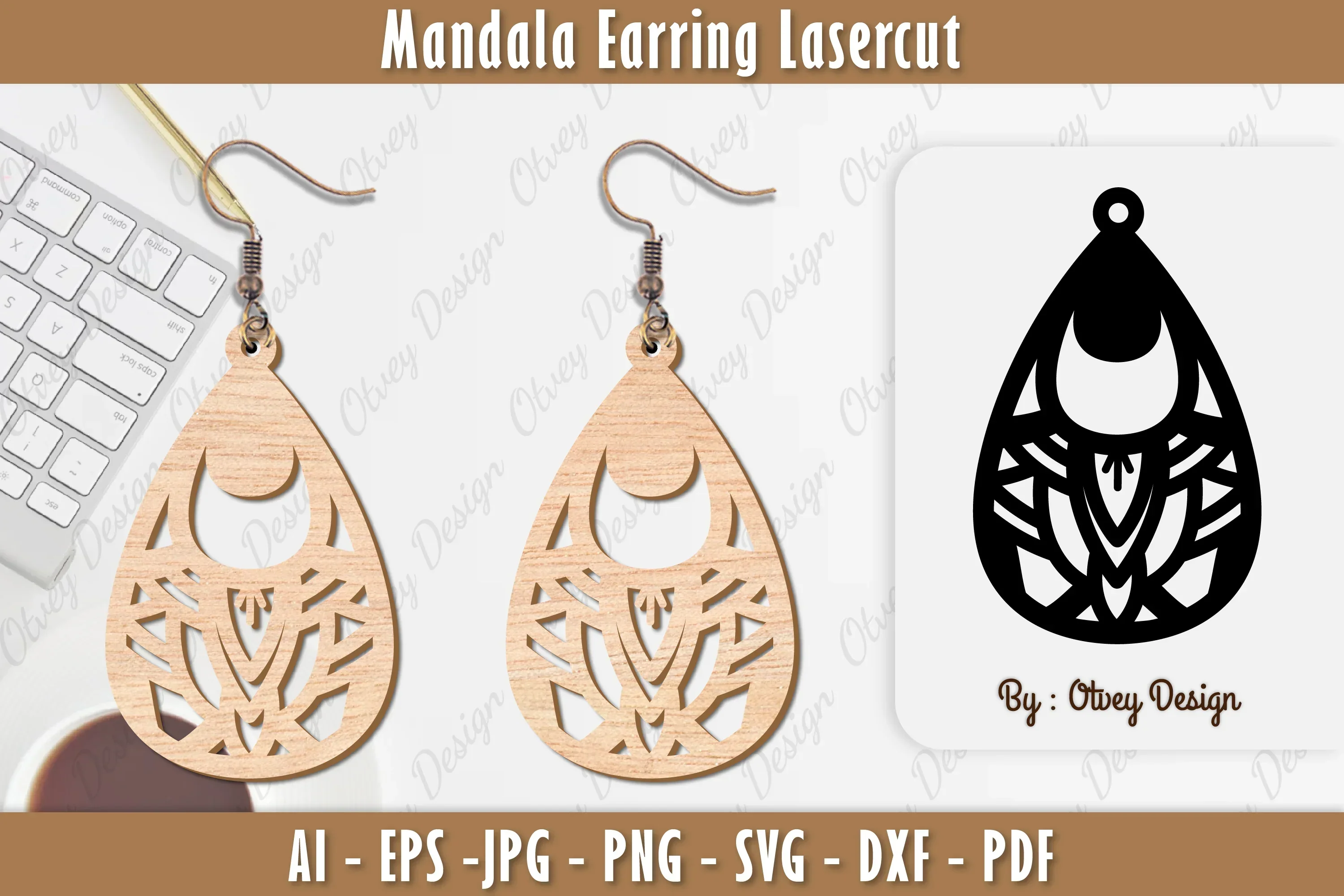 Earring Mandala SVG Bundle