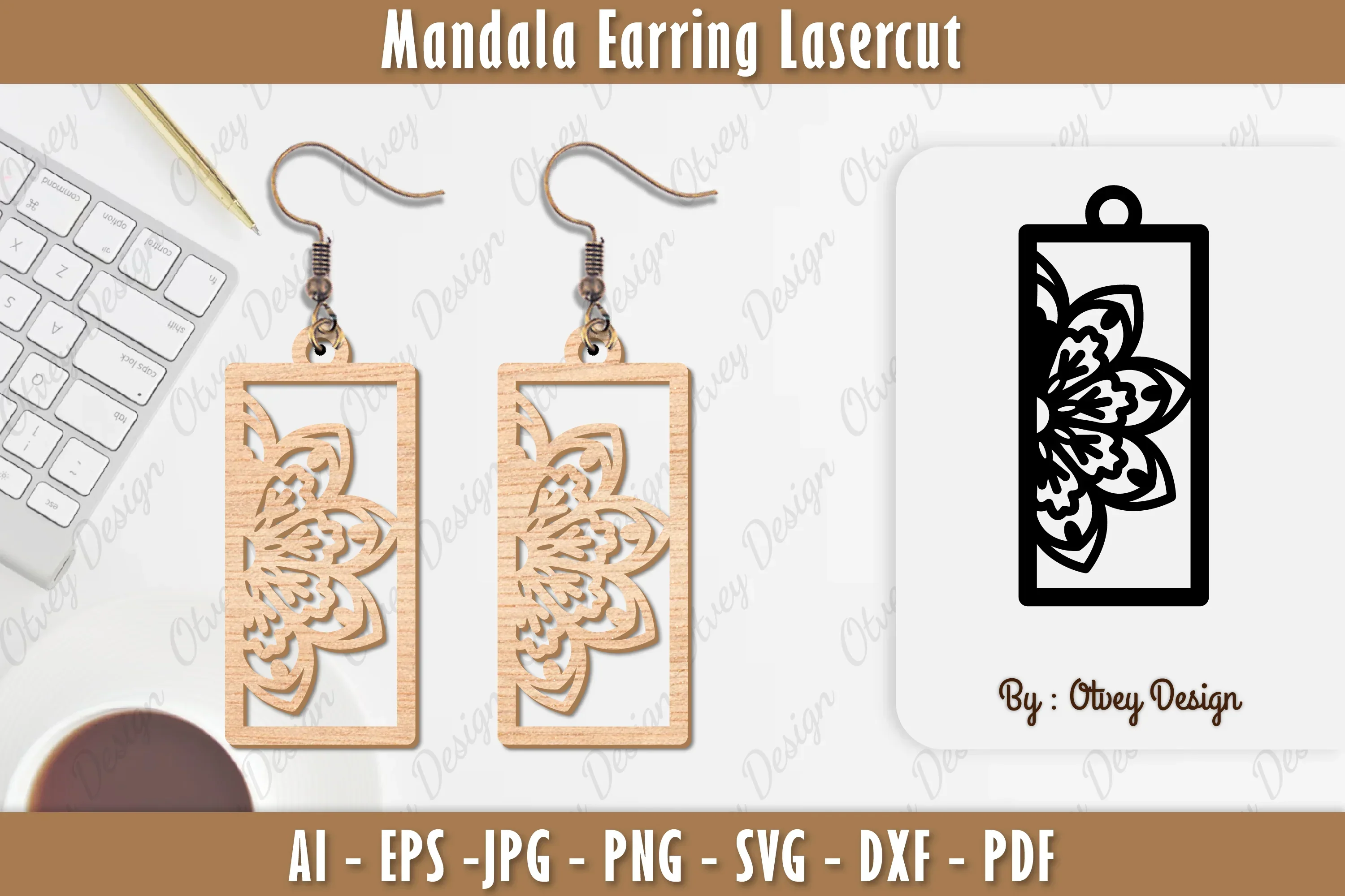 Earring Mandala SVG Bundle