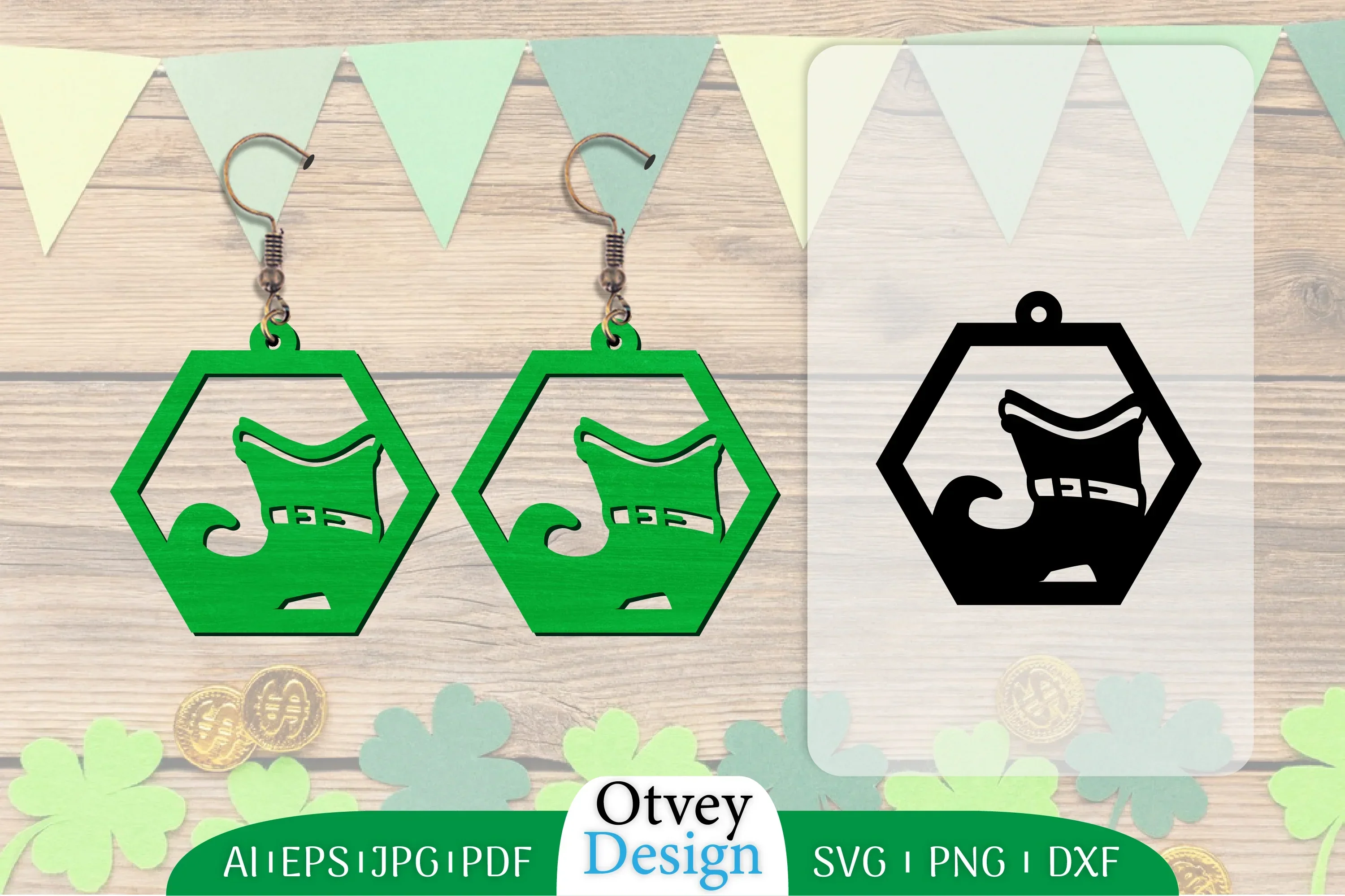 Earring St Patrick's Day Lasercut SVG Bundle