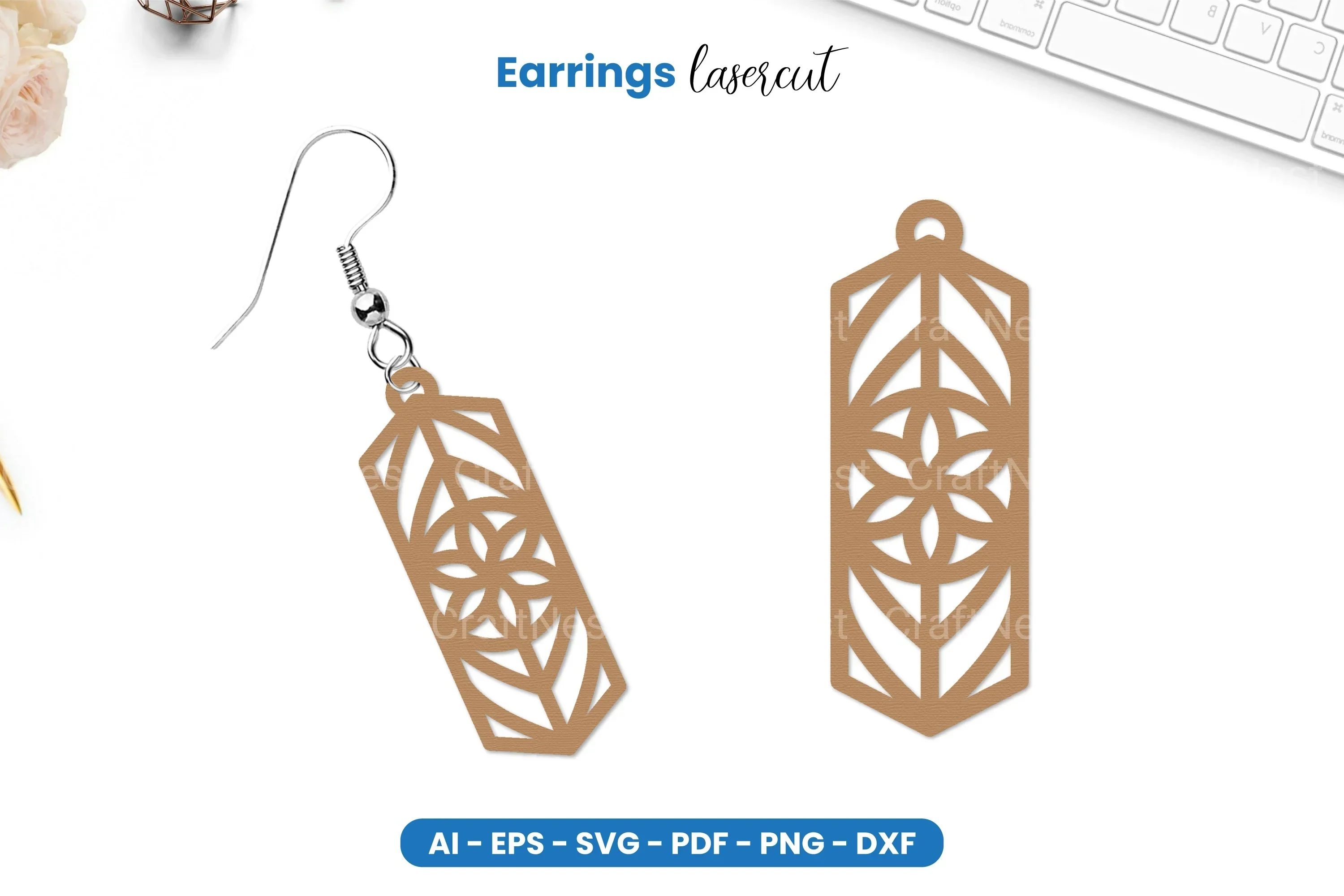 Earrings Lasercut SVG Bundle - Image 2