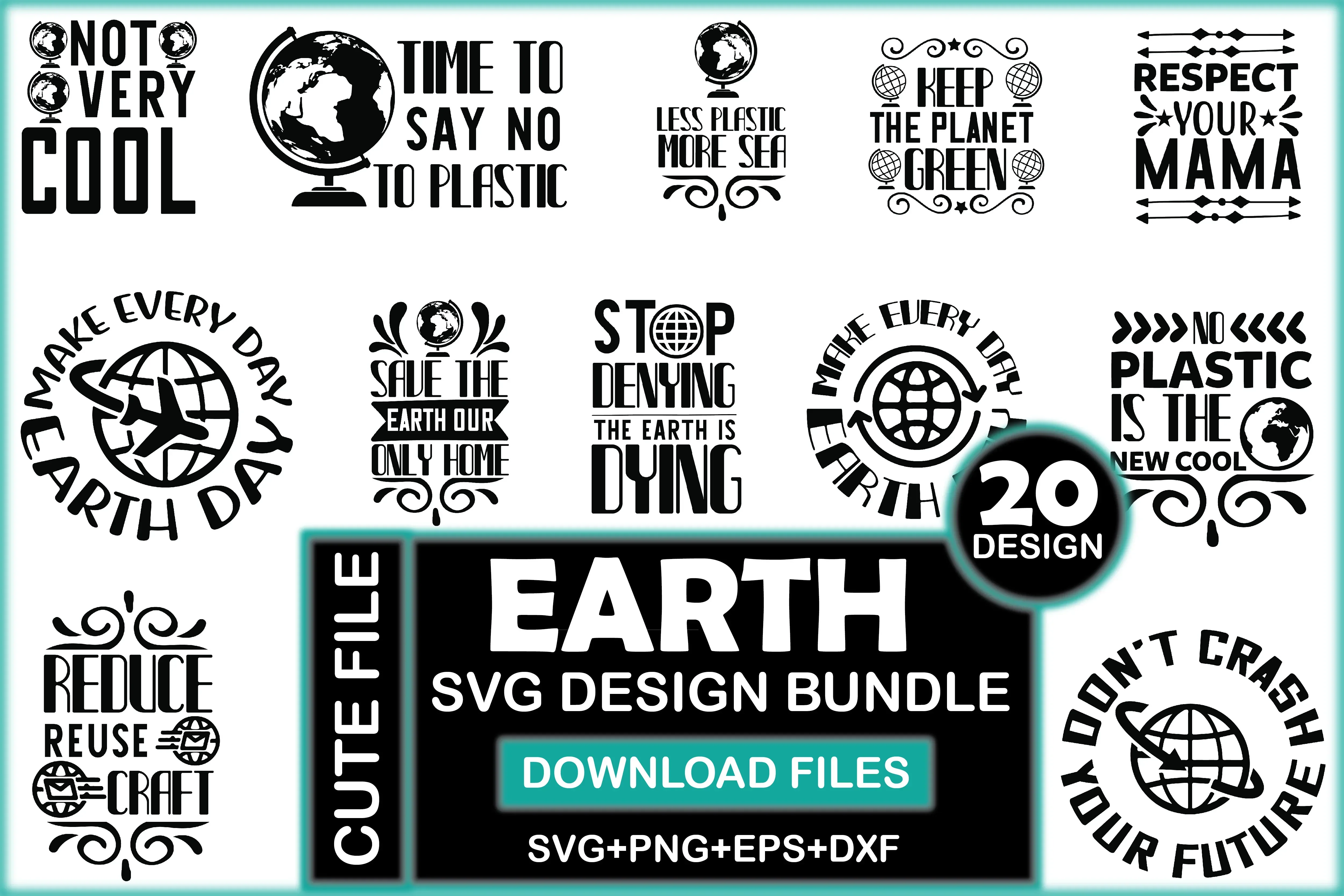 Earth SVG Bundle - Image 3