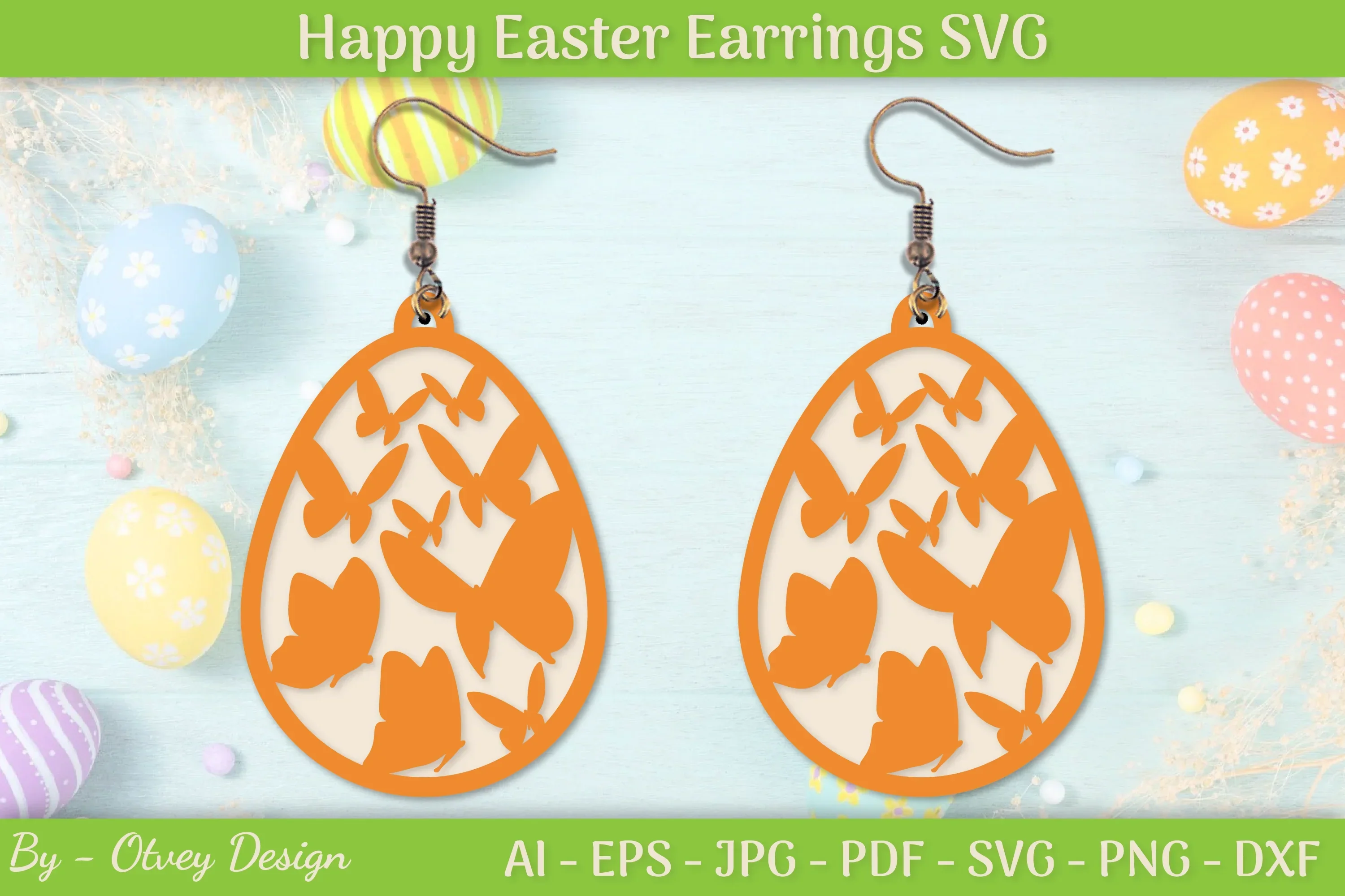Easter Bunny Earring SVG Bundle