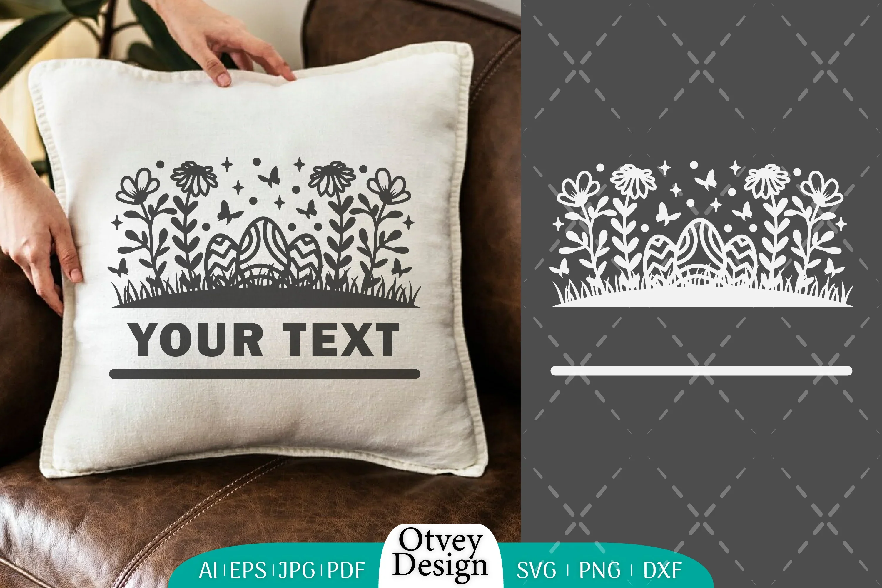 Easter Bunny Garden Scene SVG Bundle - Image 2