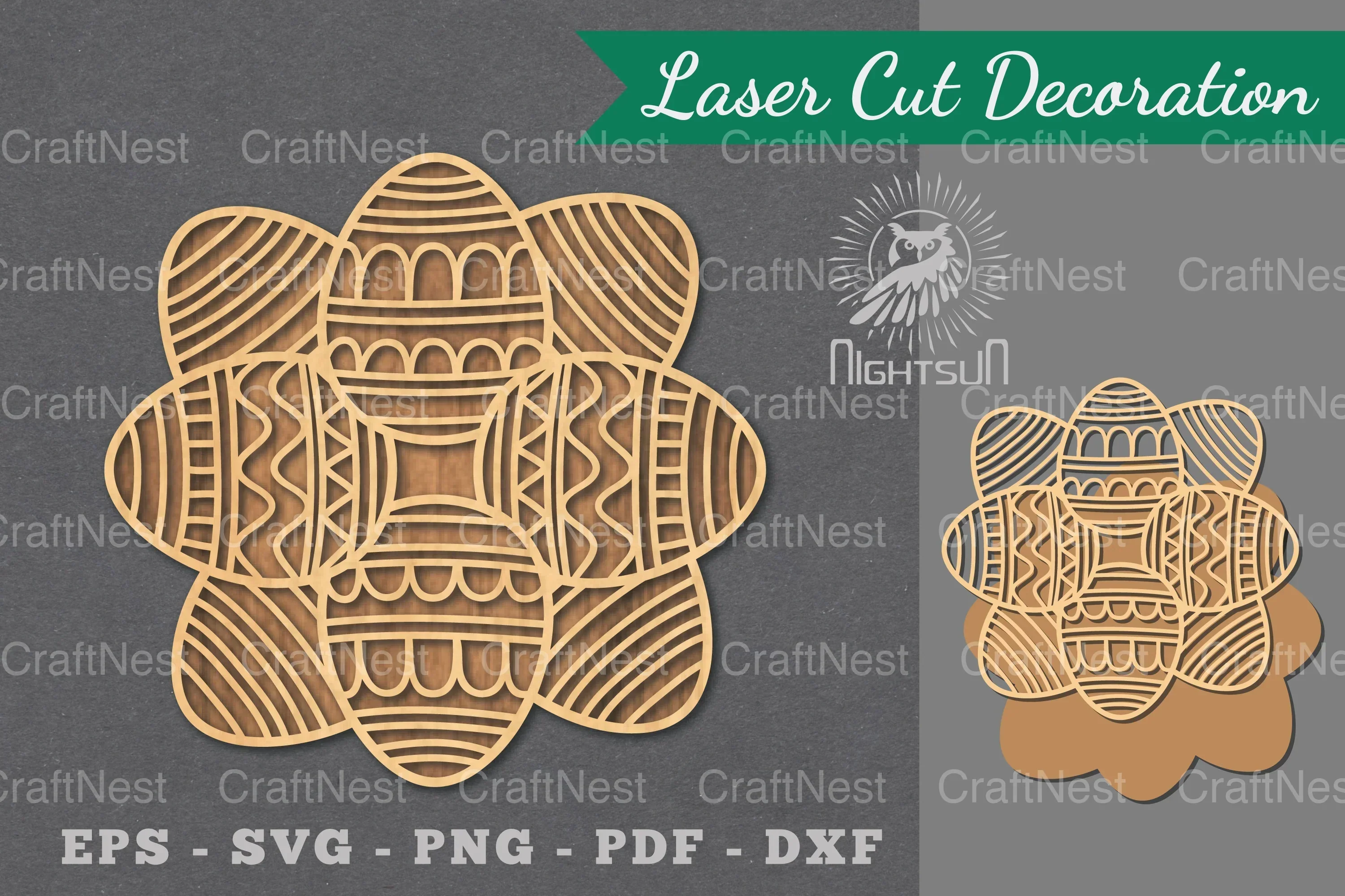 Easter Egg Laser Cut Decoration Bundle
