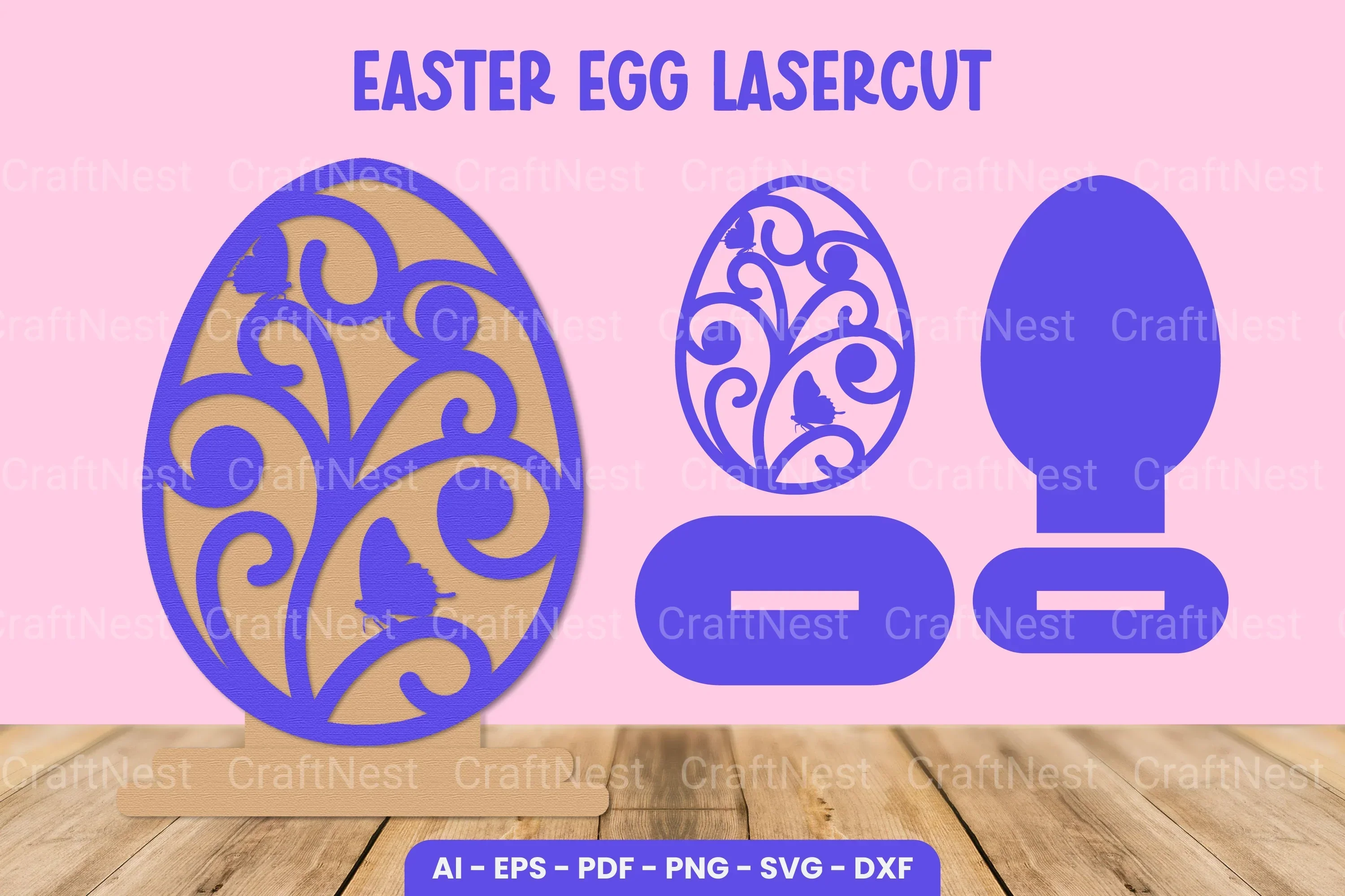 Easter Egg Laser Cut SVG Bundle