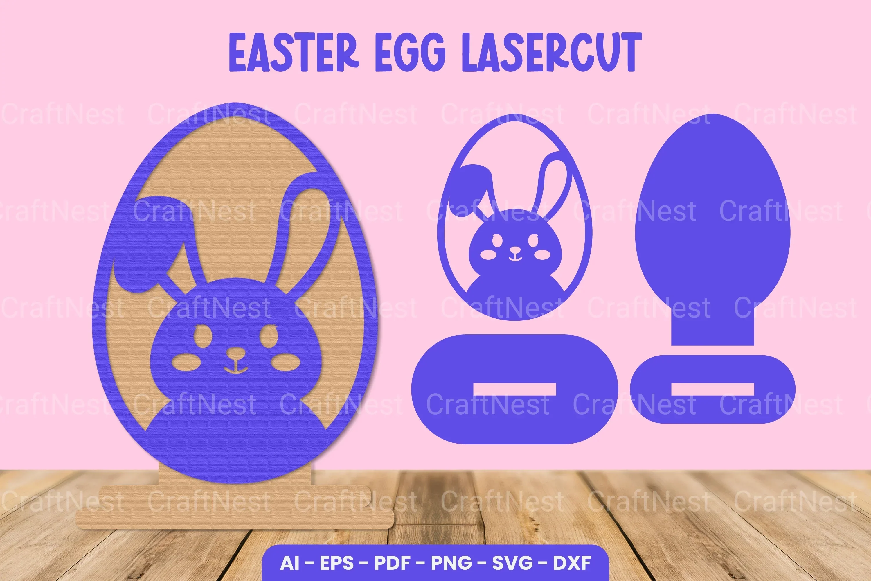 Easter Egg Laser Cut SVG Bundle