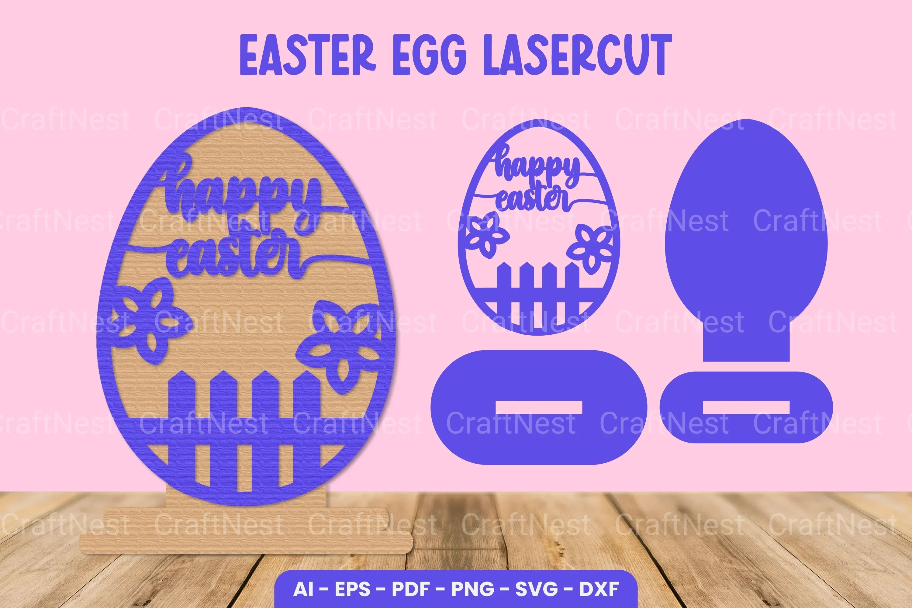 Easter Egg Laser Cut SVG Bundle