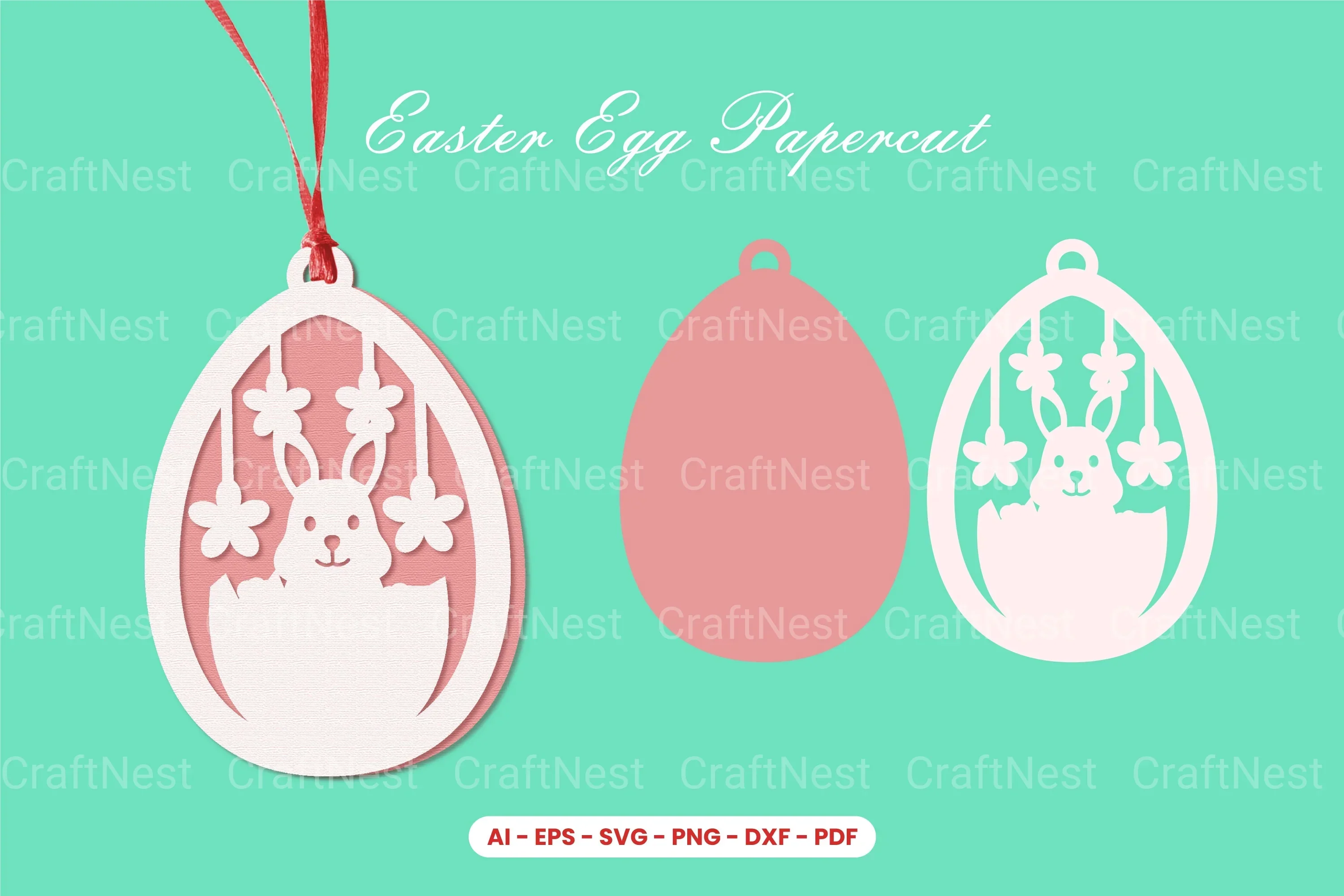 Easter Egg Papercut SVG Bundle