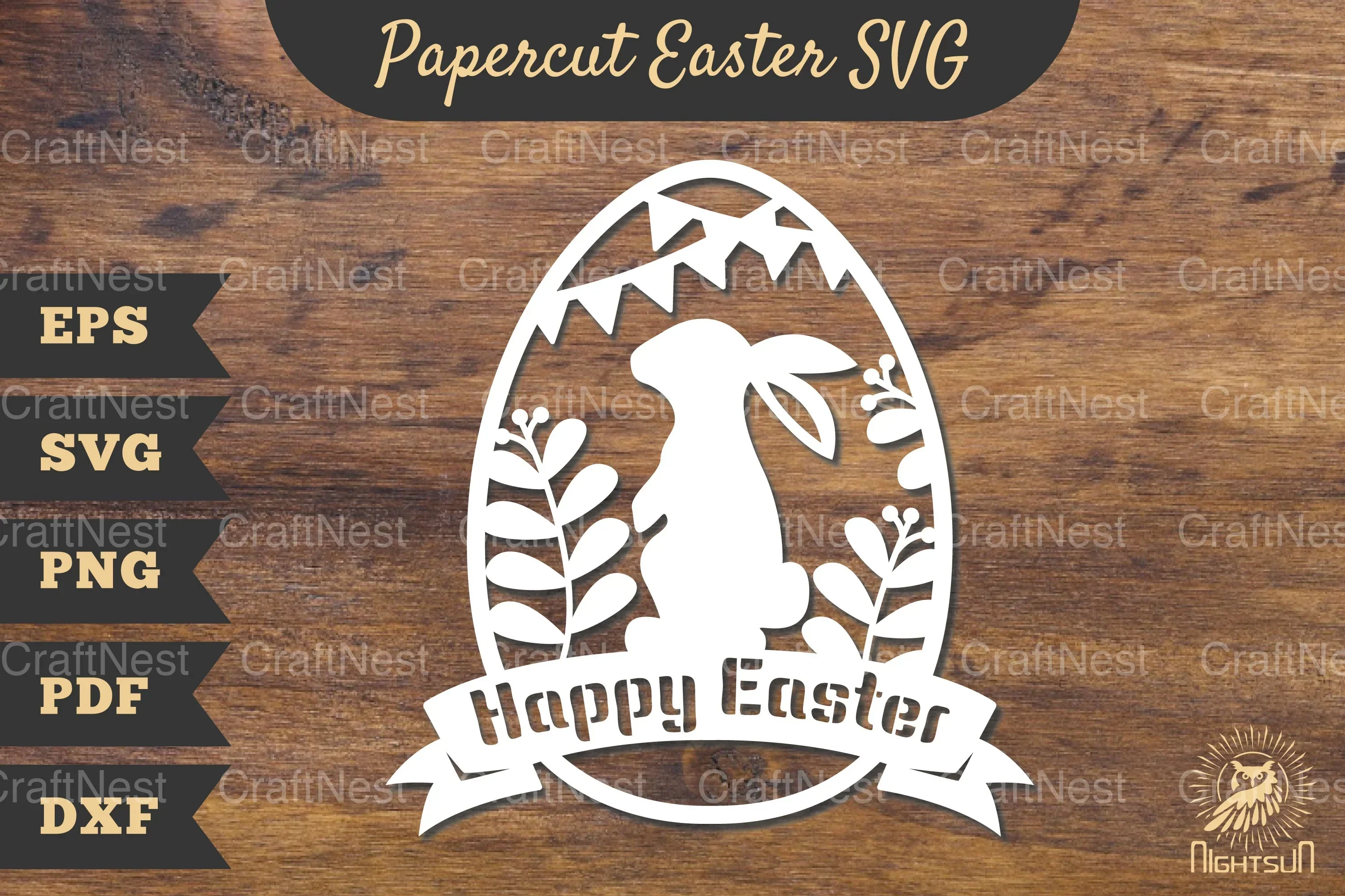 Easter Egg Papercut SVG Bundle