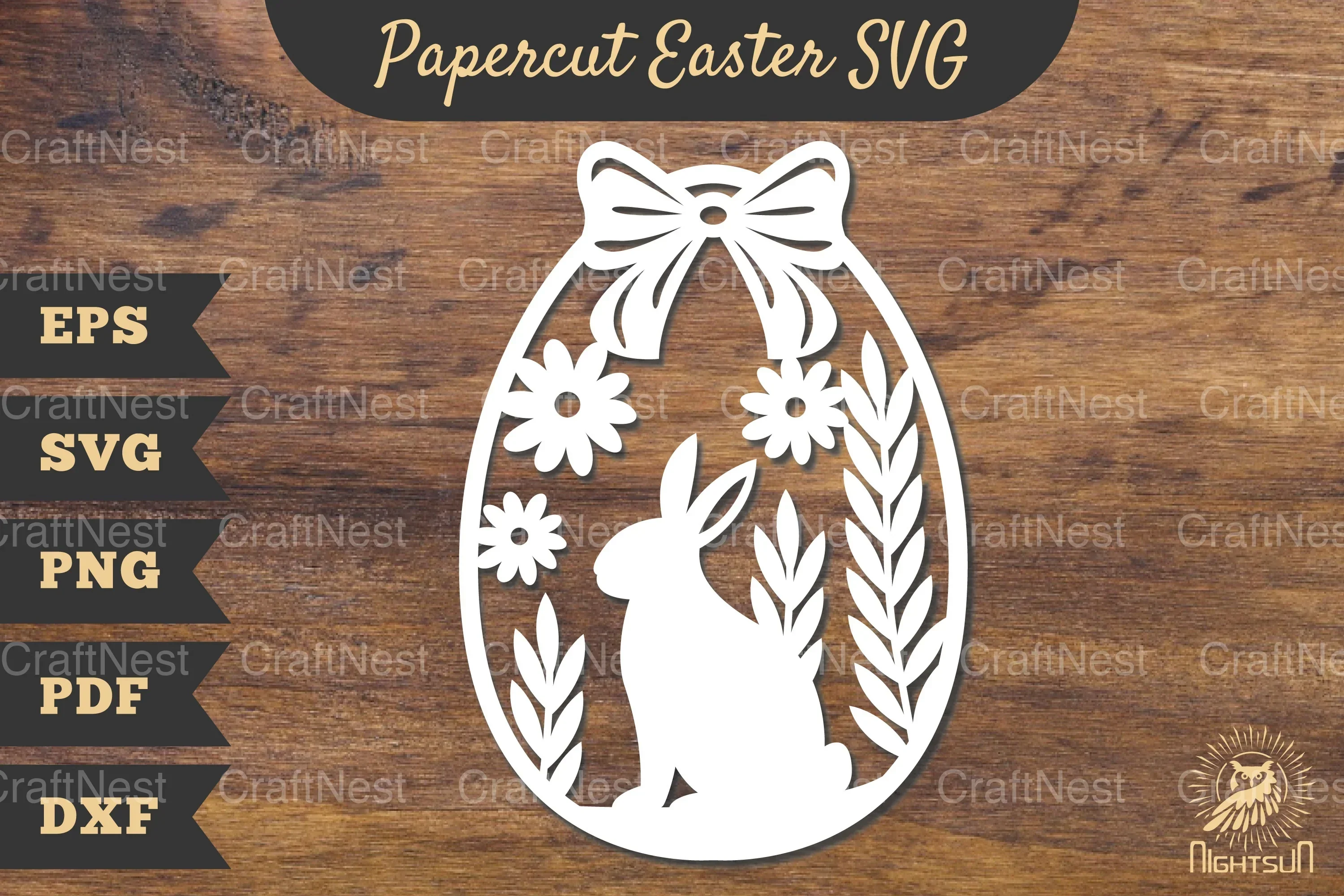 Easter Egg Papercut SVG Bundle