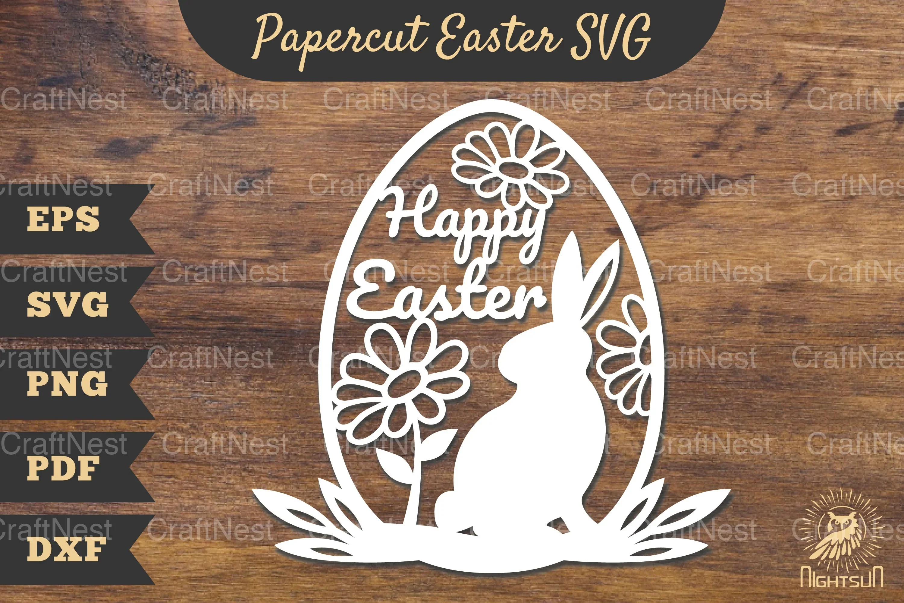 Easter Egg Papercut SVG Bundle