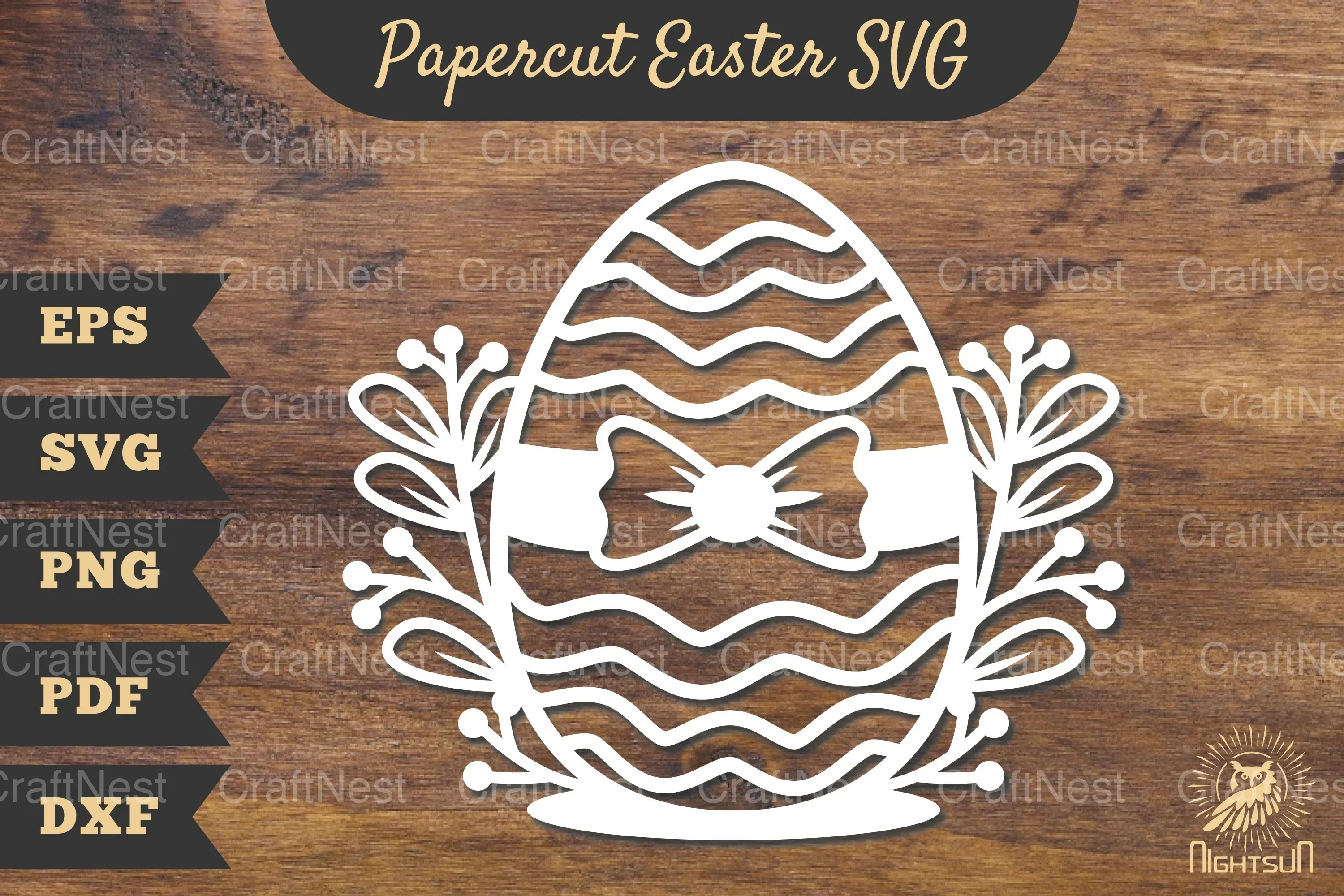 Easter Egg Papercut SVG Bundle