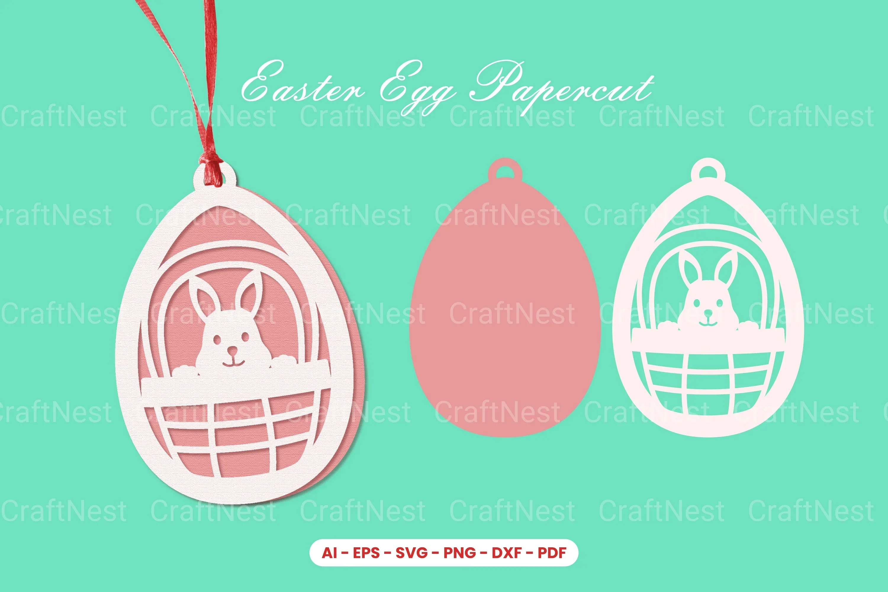 Easter Egg Papercut SVG Bundle