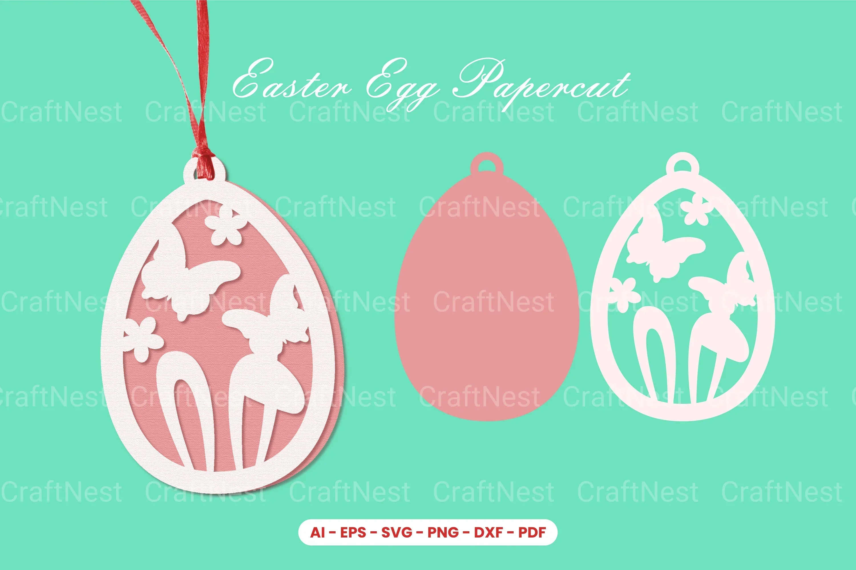 Easter Egg Papercut SVG Bundle