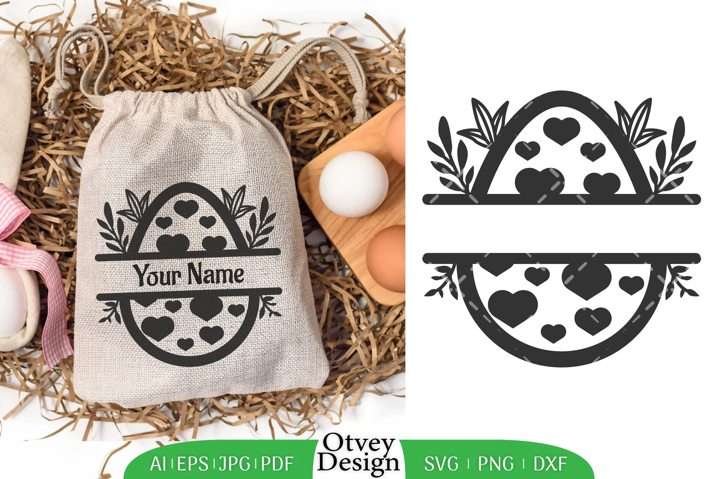 Easter Egg Split SVG Bundle