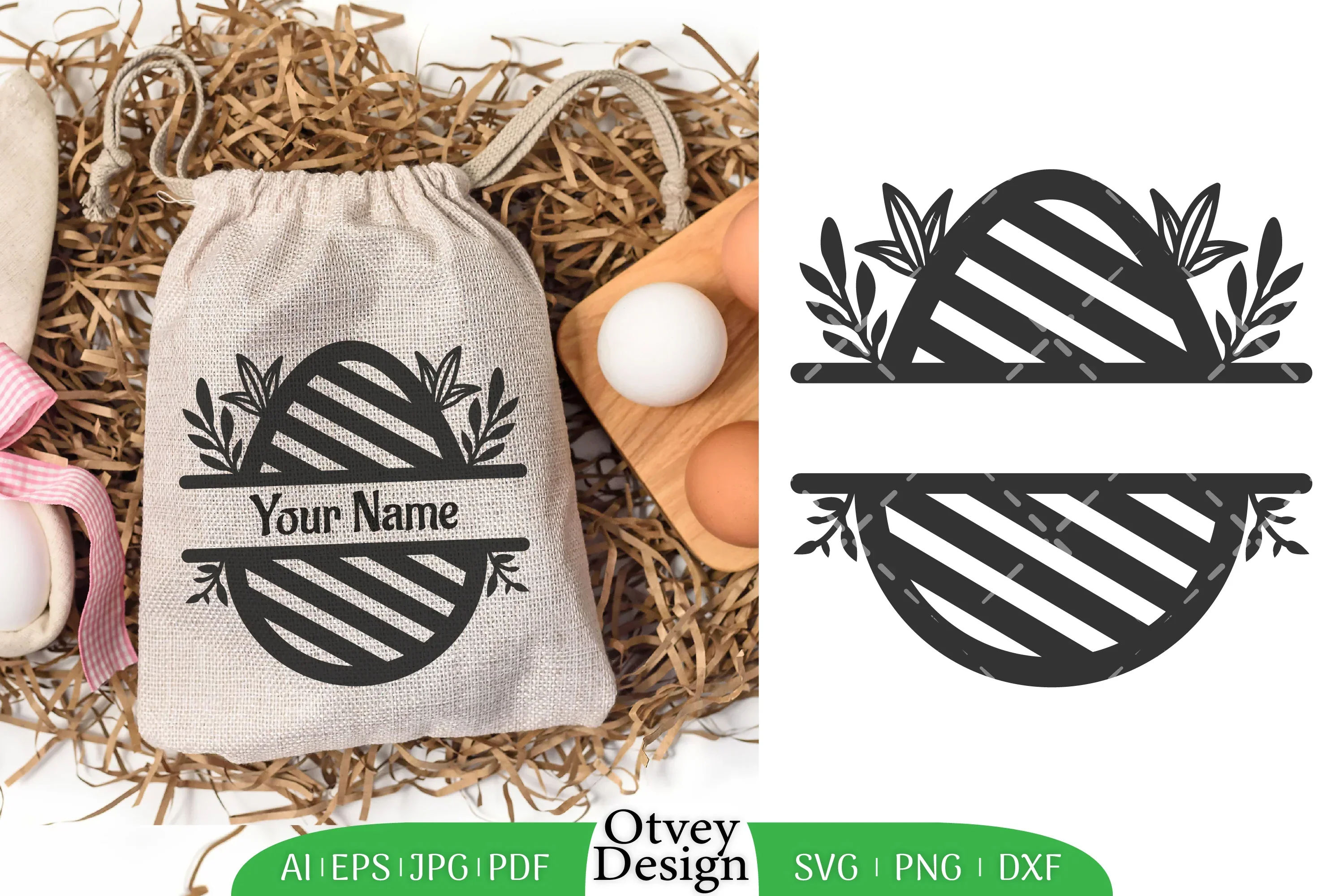 Easter Egg Split SVG Bundle