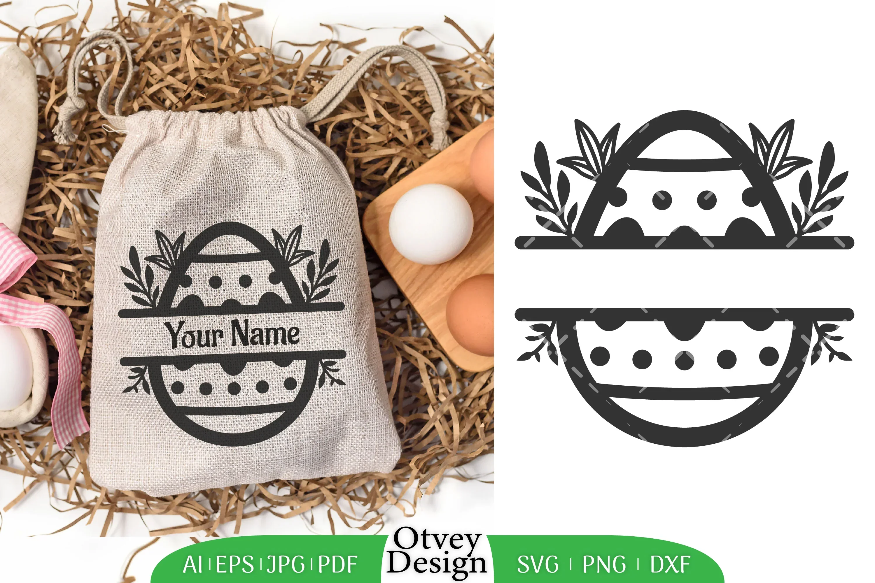 Easter Egg Split SVG Bundle