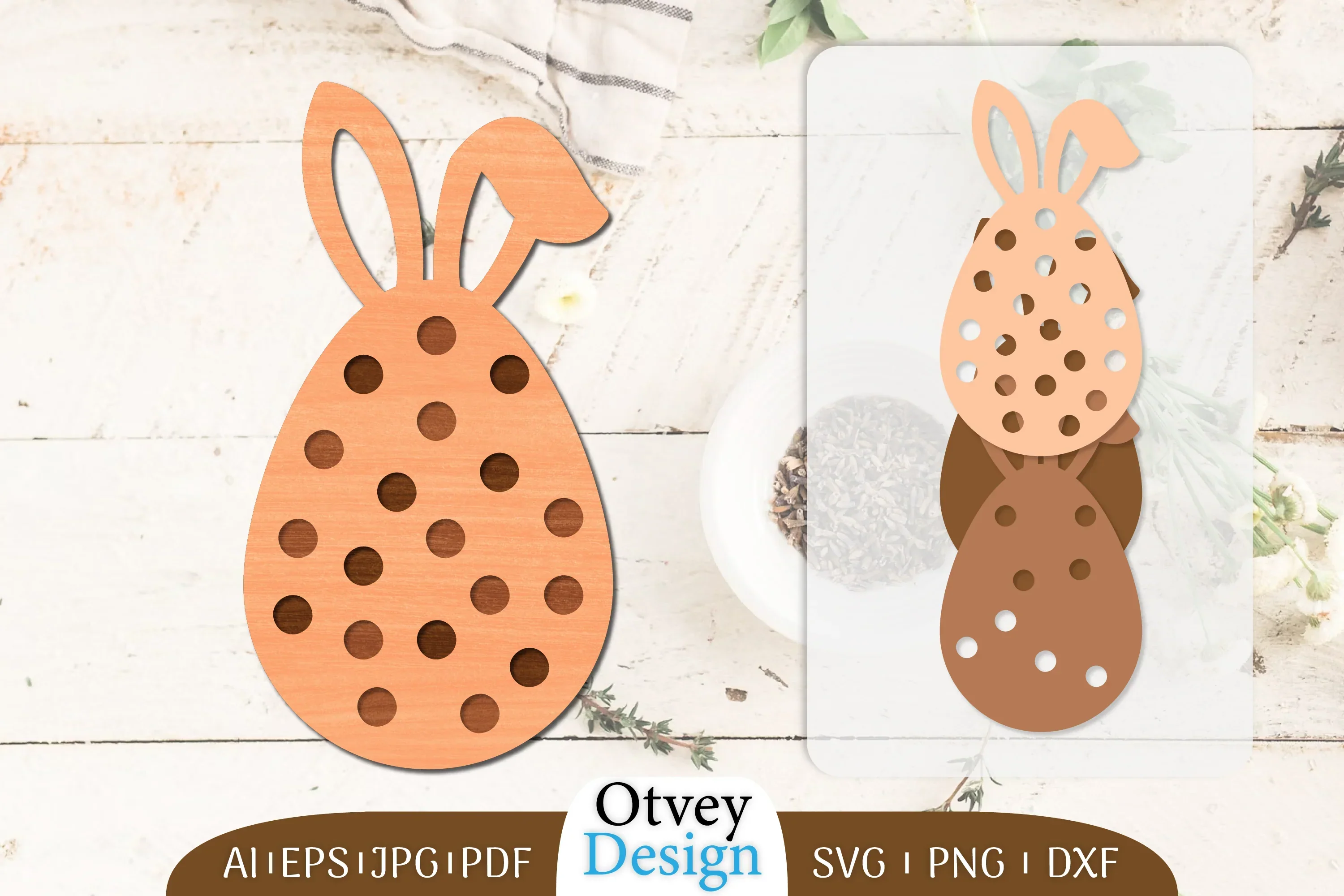 Easter Eggs Lasercut SVG Bundle
