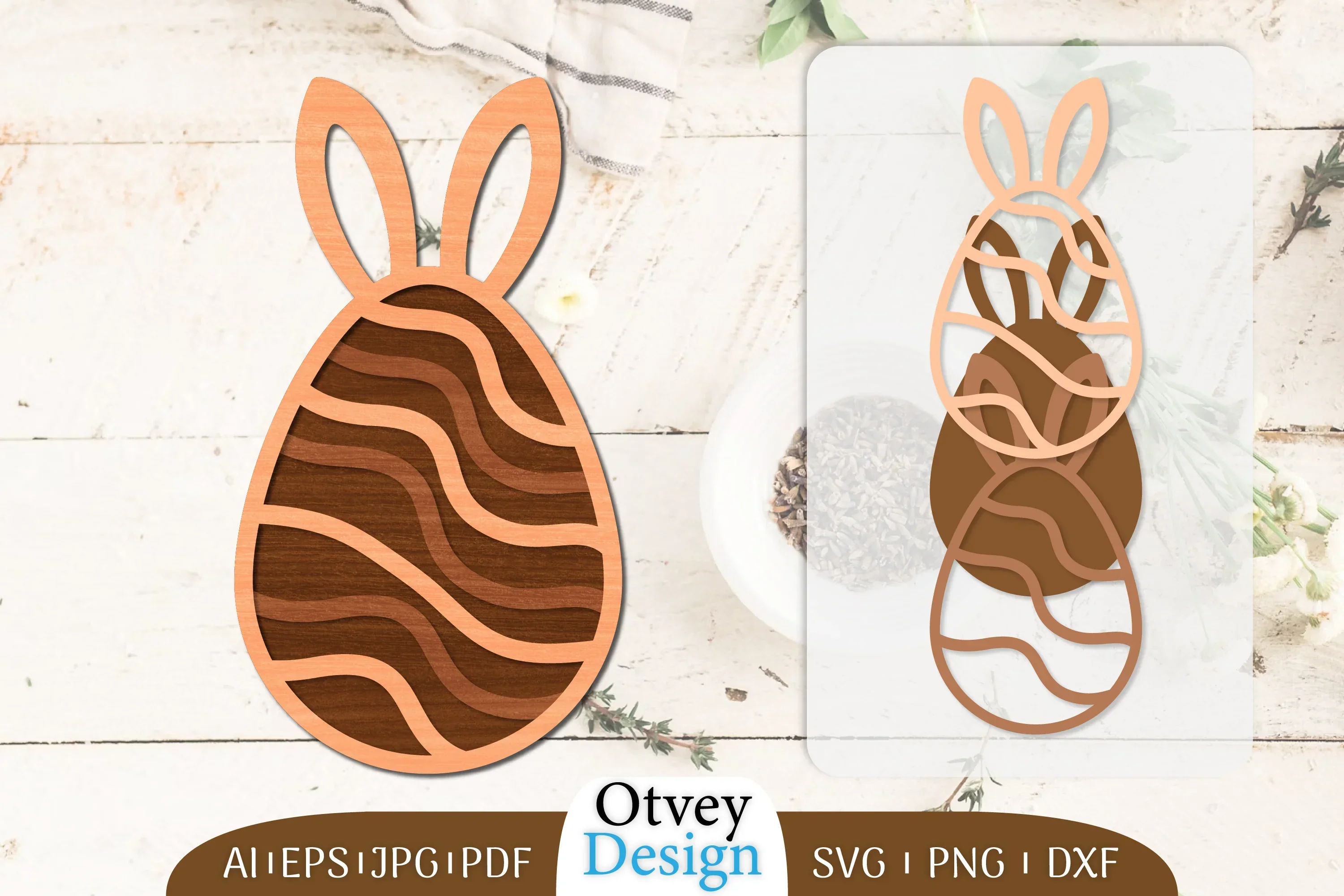 Easter Eggs Lasercut SVG Bundle