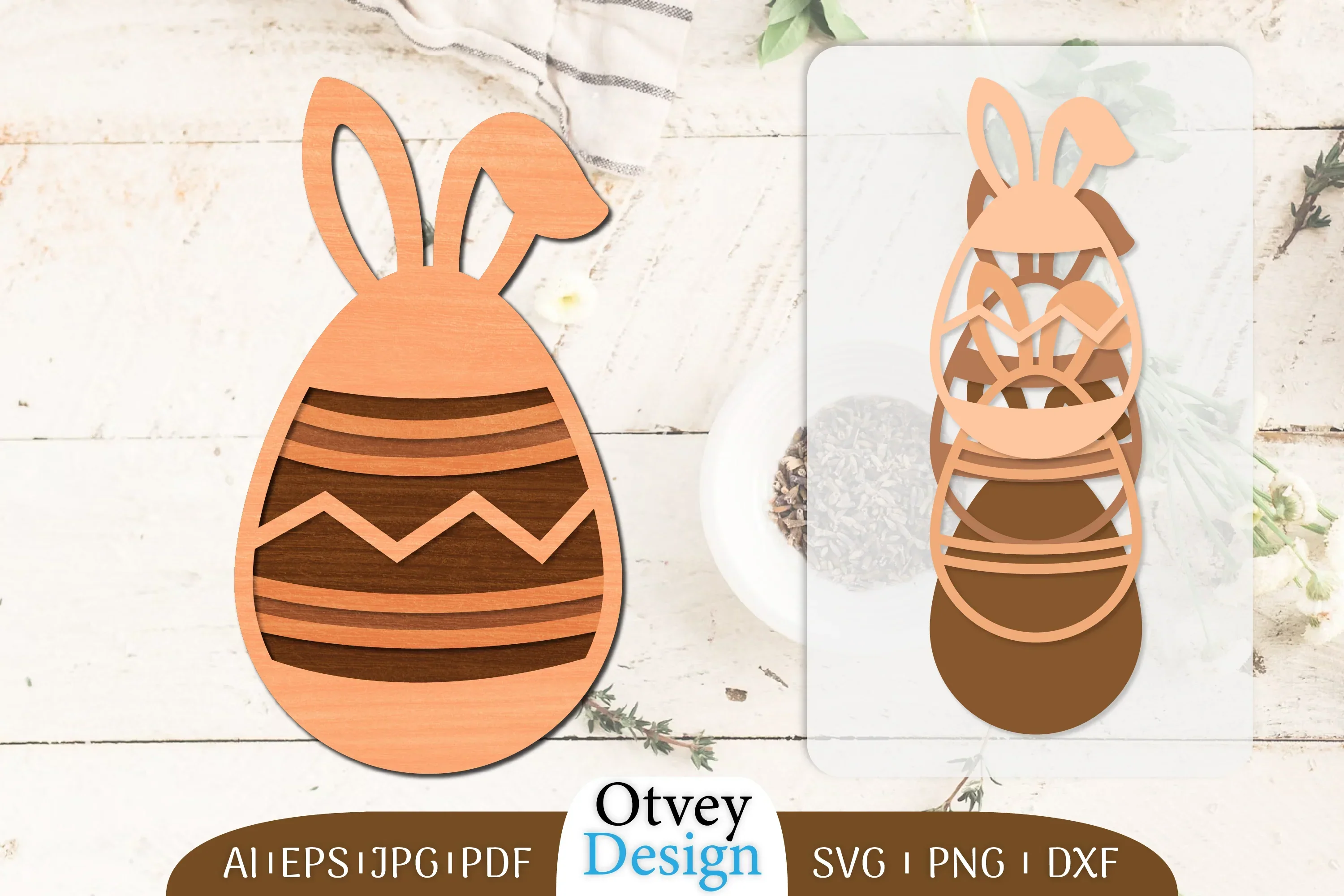 Easter Eggs Lasercut SVG Bundle