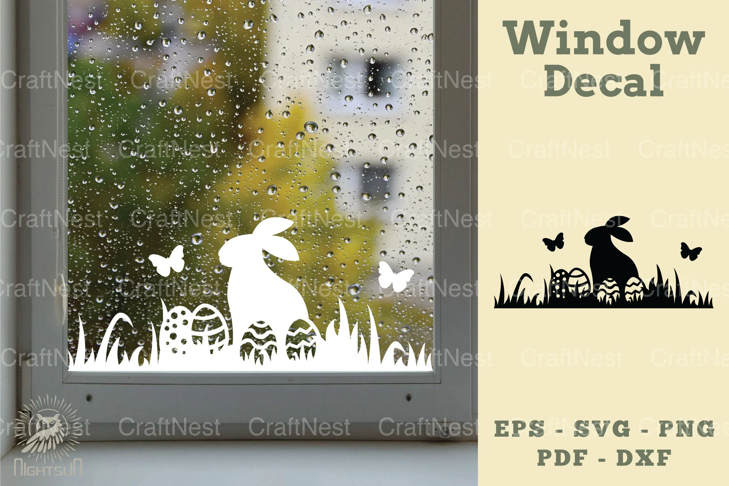 Easter Window Decal SVG Bundle