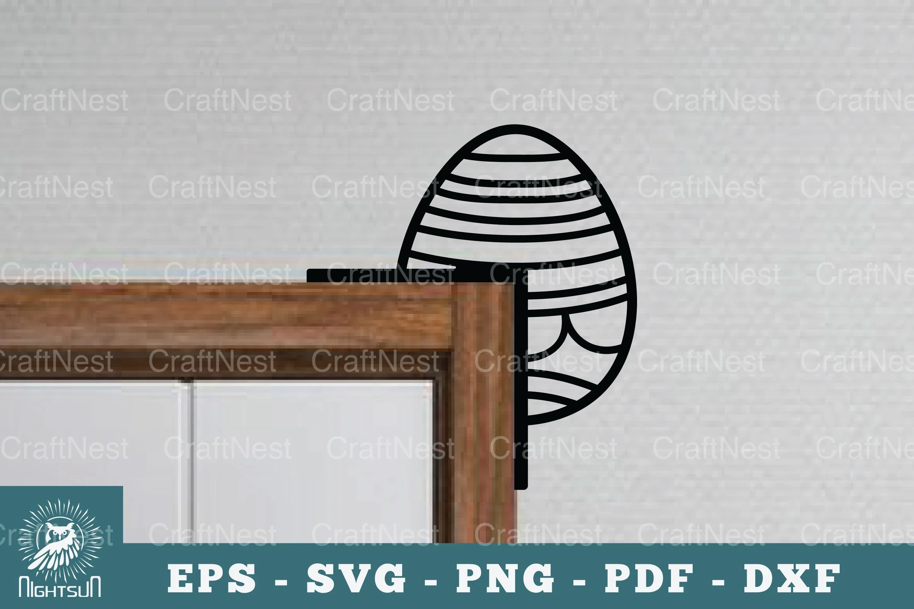 Egg Door Corner Lasercut SVG Bundle