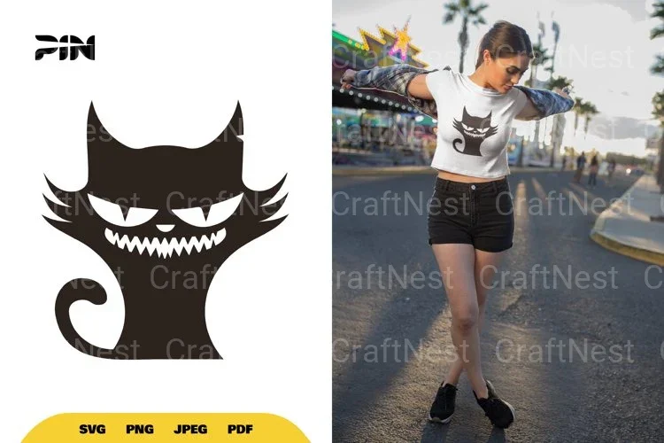 Evil Cat Halloween SVG Bundle