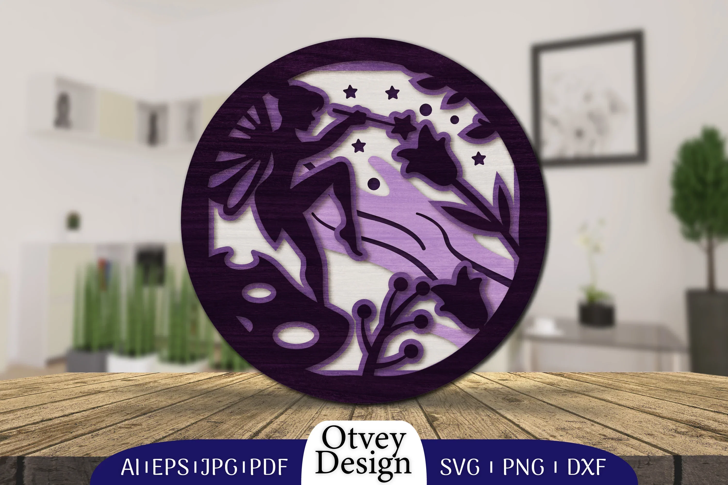 Fairy 3D Layered Lasercut SVG Bundle