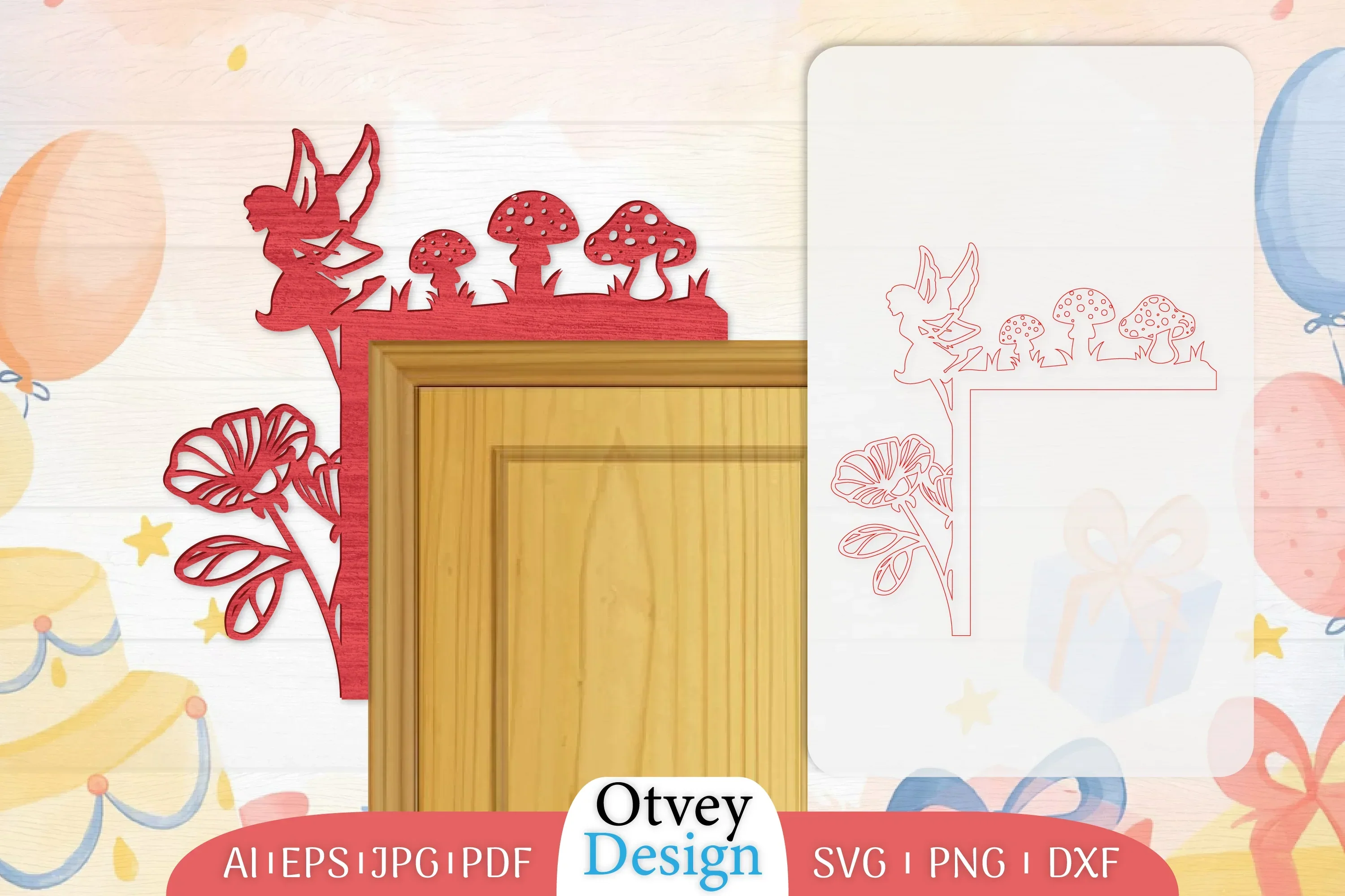 Fairy Door Corner Lasercut SVG Bundle
