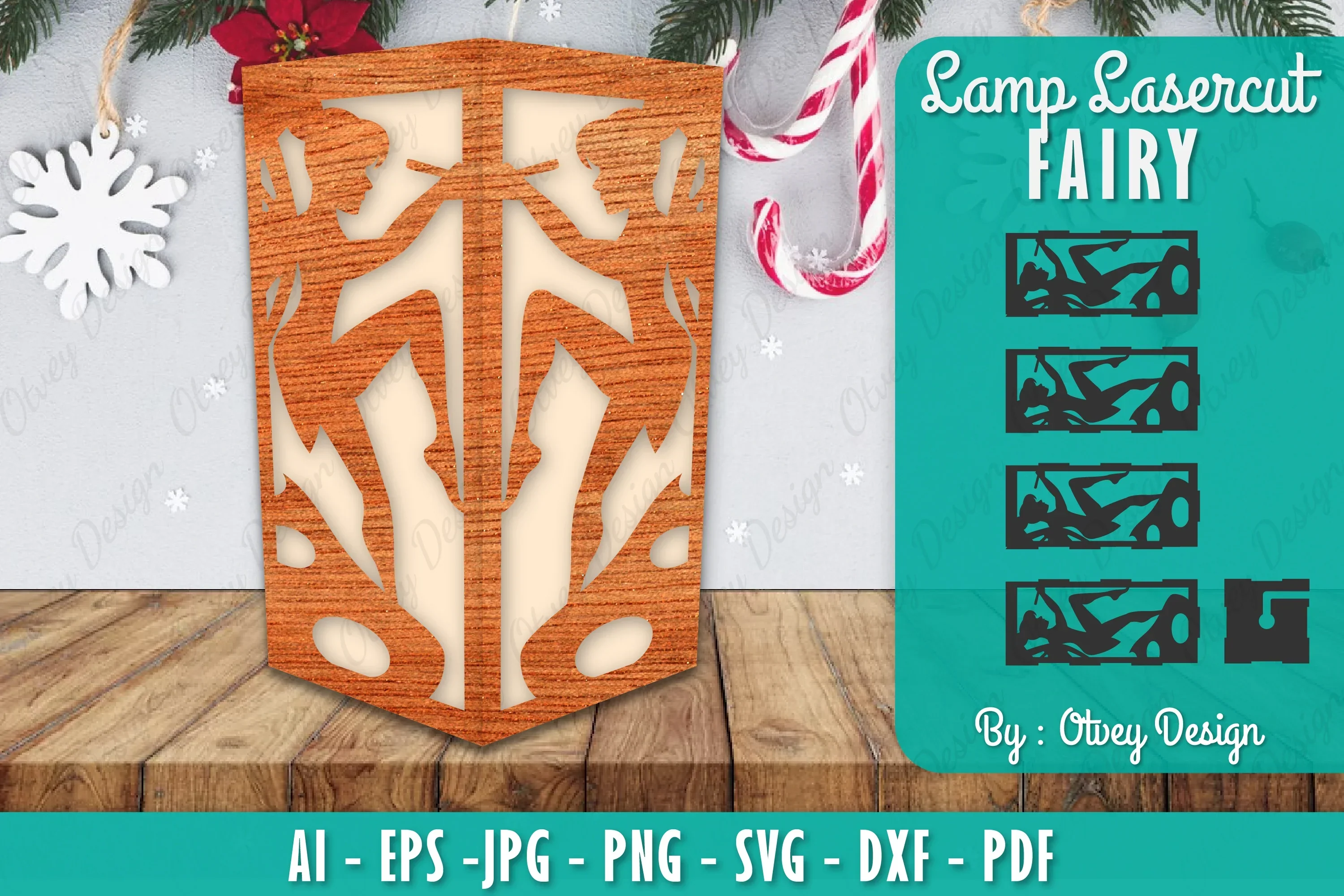 Fairy Lamp Lasercut SVG Bundle